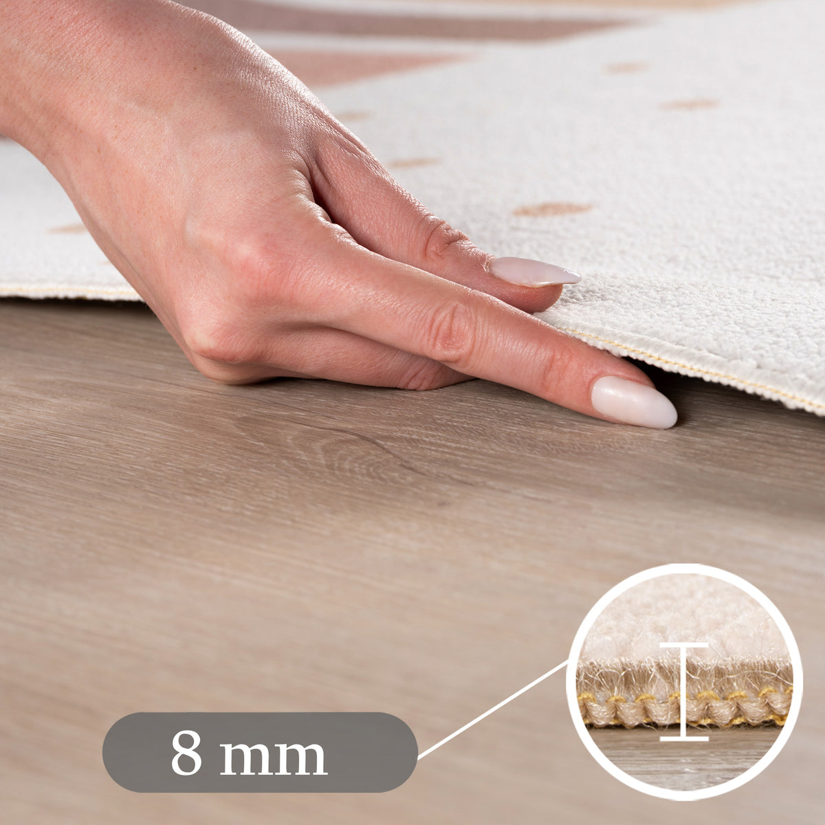 Carpettex Kinderteppich Regenbogen Herz Spielteppich