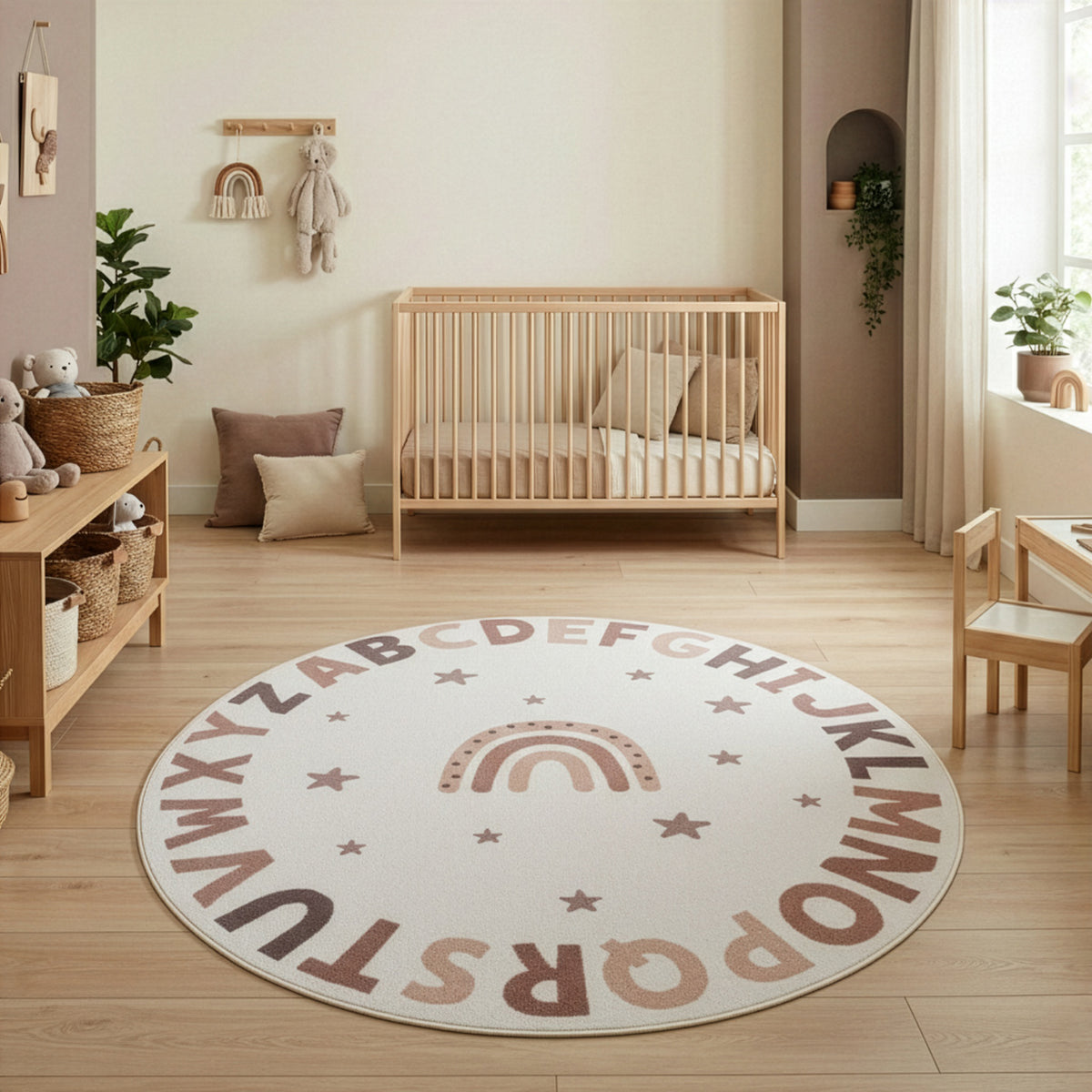 Carpettex Kinderteppich Alphabet Buchstaben Lernteppich