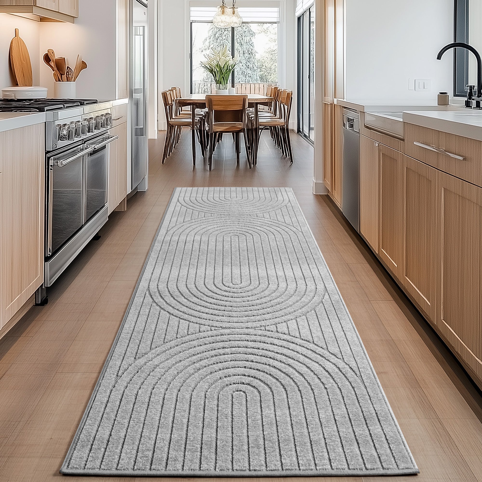 Carpettex Outdoor Rug, Weatherproof, Living Room/Balcony, 3D Effect, Washable, Grey