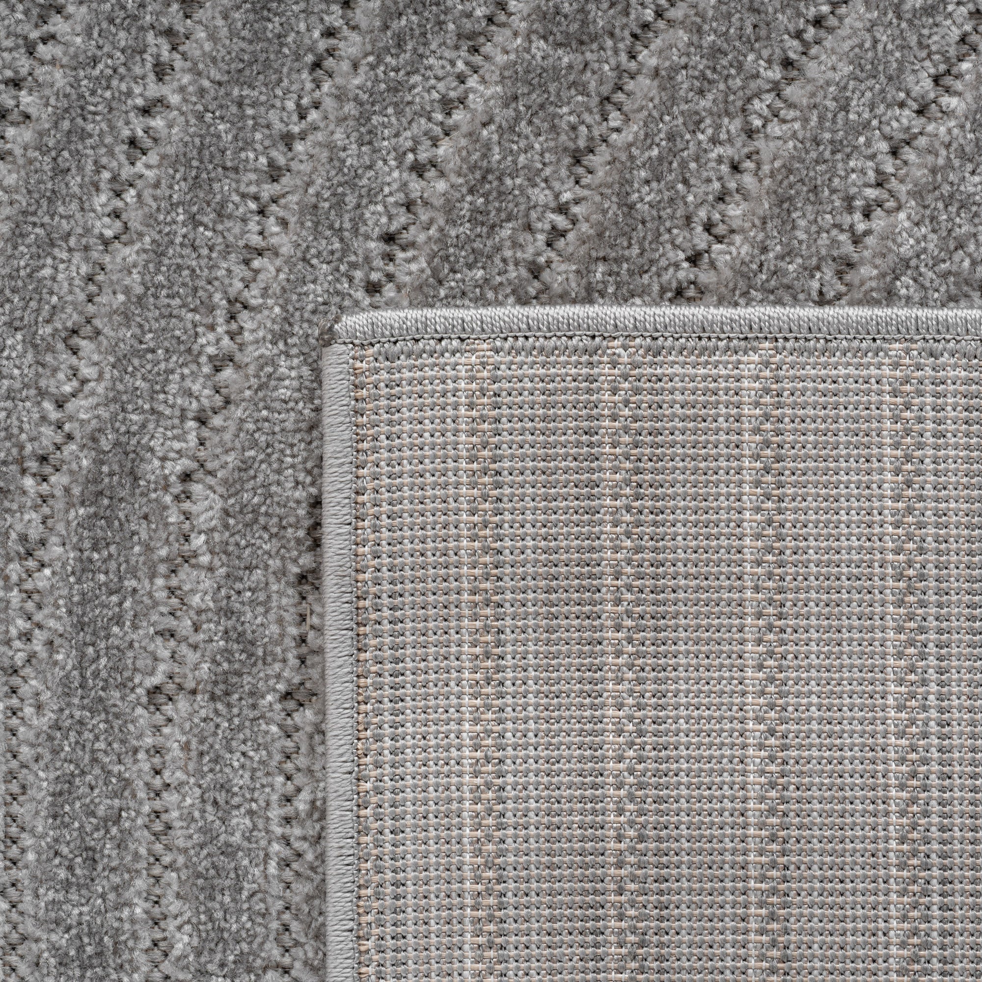Carpettex Outdoor Rug, Weatherproof, Living Room/Balcony, 3D Effect, Washable, Grey