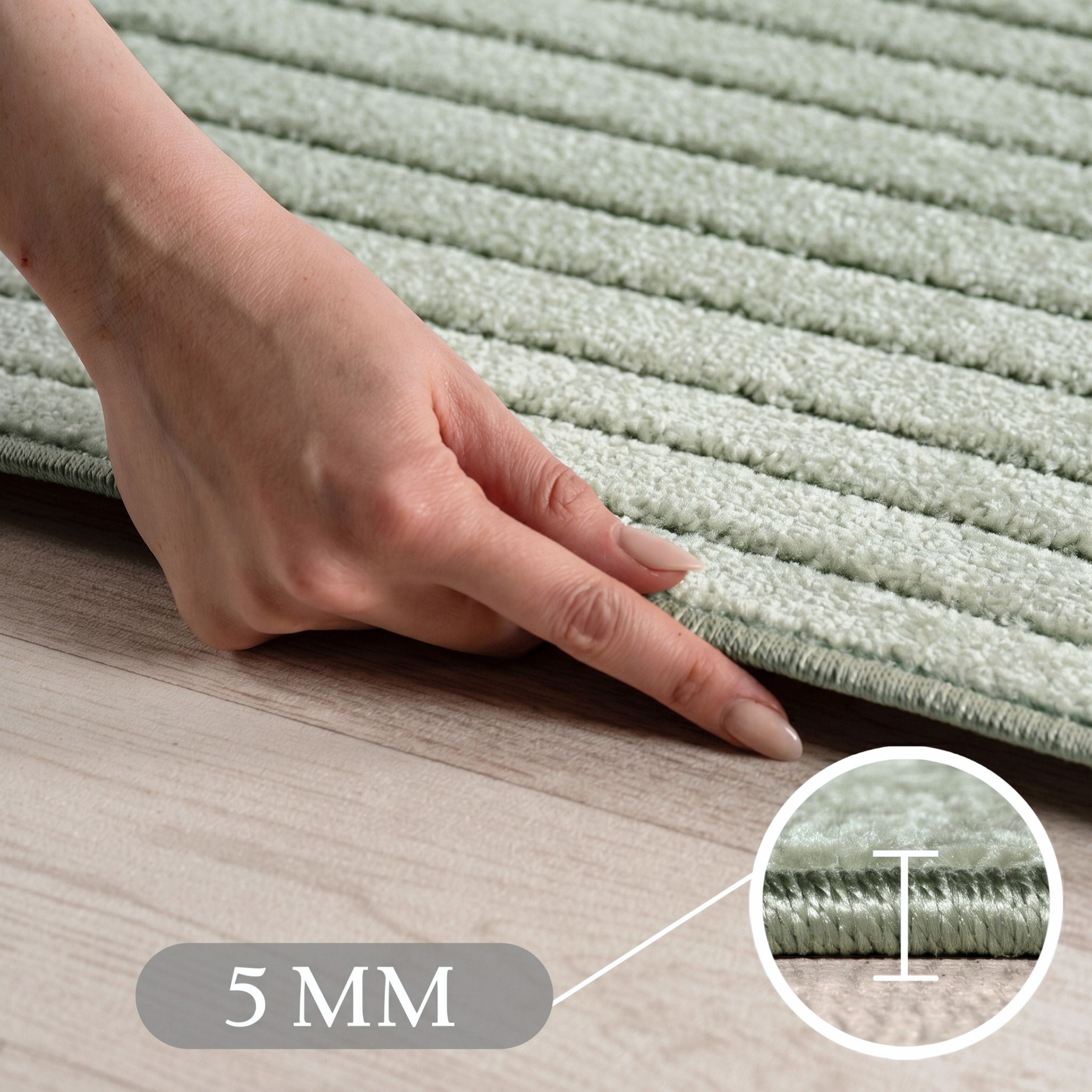Carpettex Kurzflor Teppich 3D Hoch-Tief Skandi Boho Indoor Outdoor