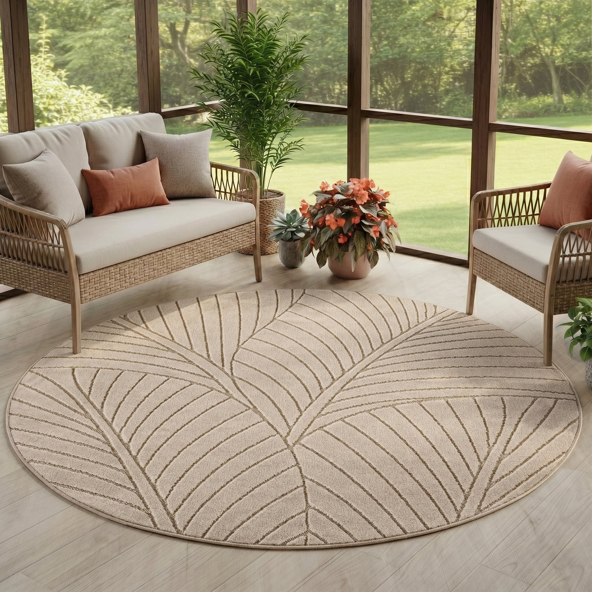 Carpettex Kurzflor Teppich 3D Hoch-Tief Skandi Boho Indoor Outdoor
