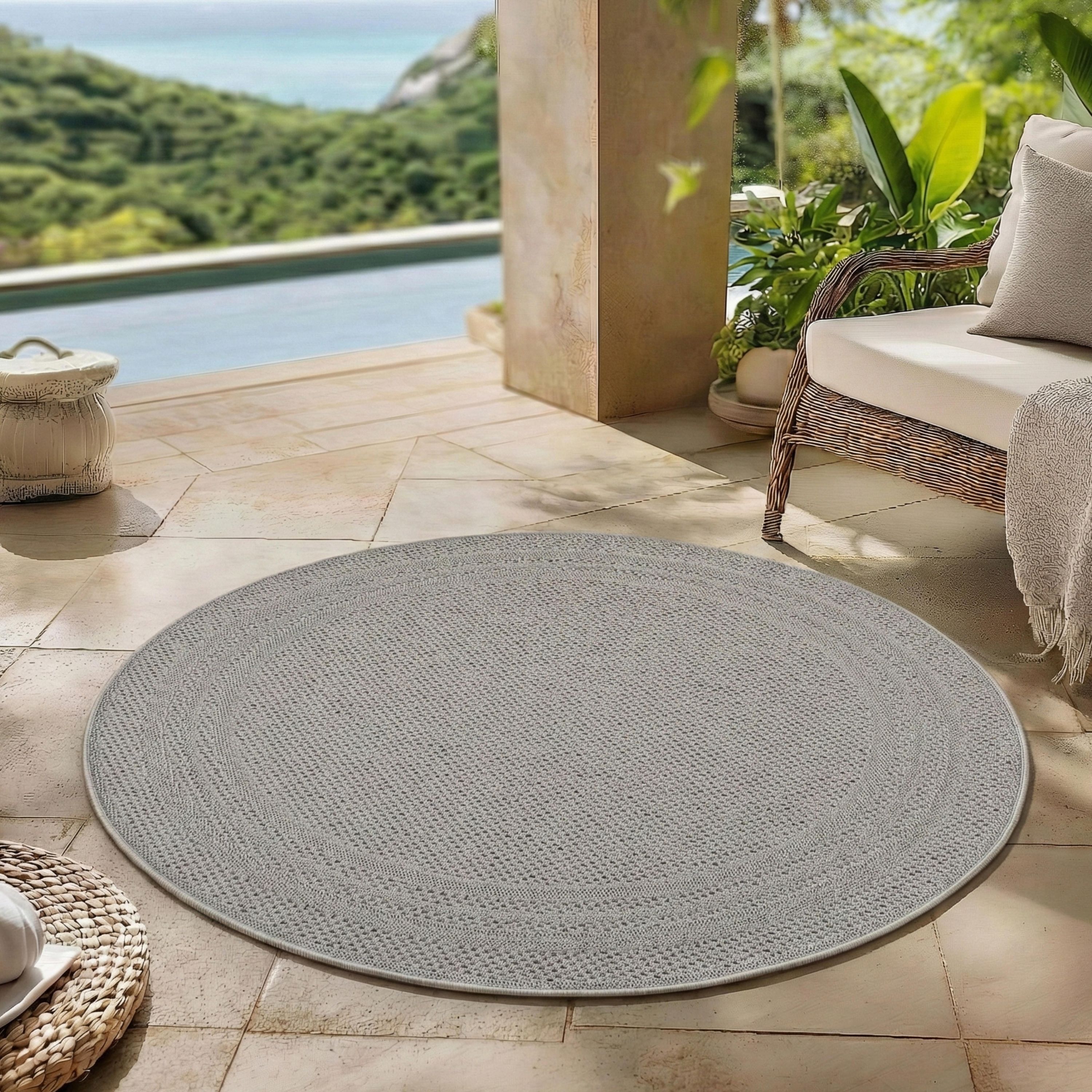 Carpettex Outdoor Teppich wetterfest Balkon, Terrasse, Garten Skandi Boho-Design