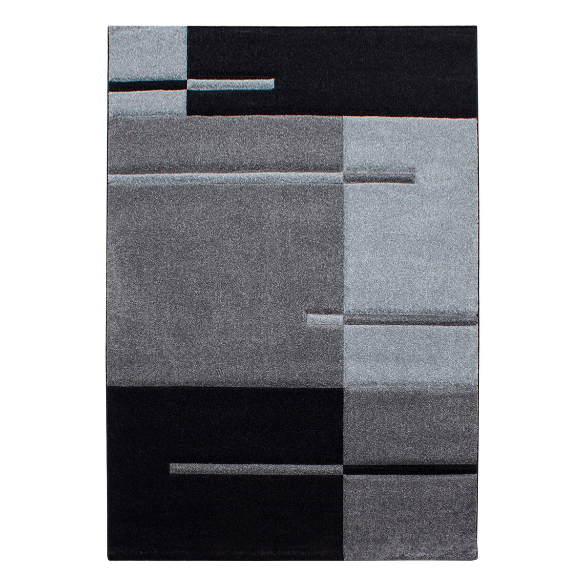 Designer Wohnzimmer Teppich Kurzflor Modern handgearbeiteter Konturenschnitt
