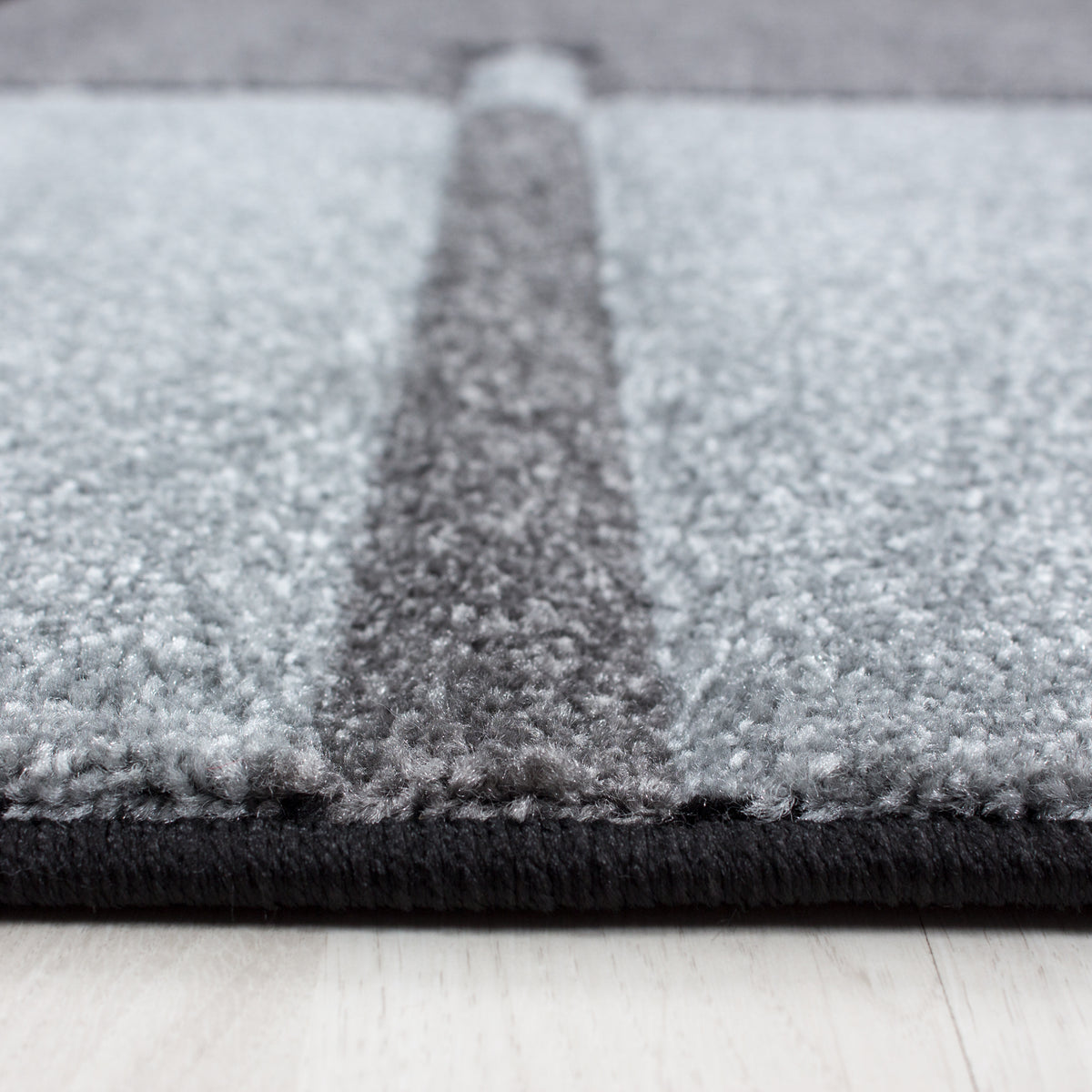 Designer Wohnzimmer Teppich Kurzflor Modern handgearbeiteter Konturenschnitt