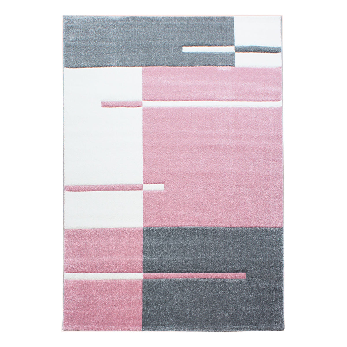 Designer Wohnzimmer Teppich Kurzflor Modern handgearbeiteter Konturenschnitt