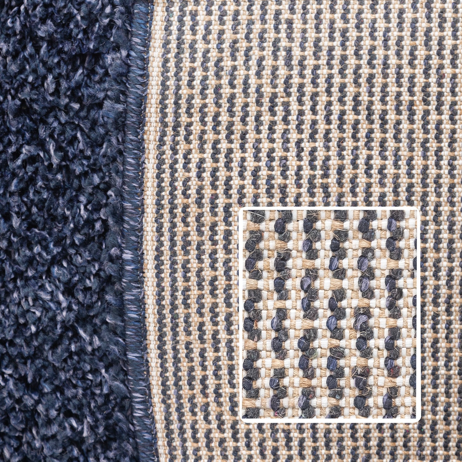 Runder Teppich Wohnzimmer Hochflor Einfarbiges Design Langflor Shaggy Modern