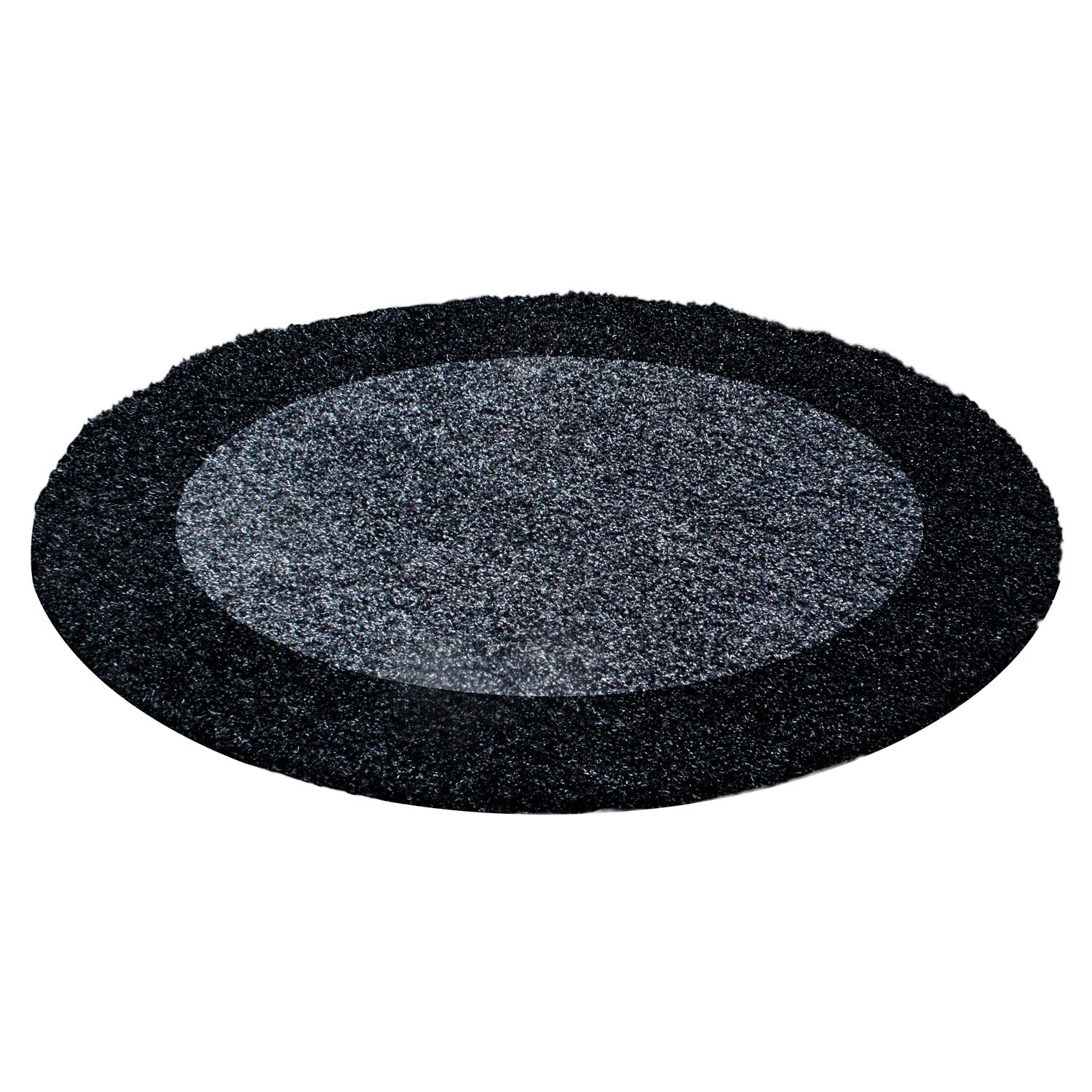 Shaggy rug, deep pile, long pile living room rug, patterned in border design