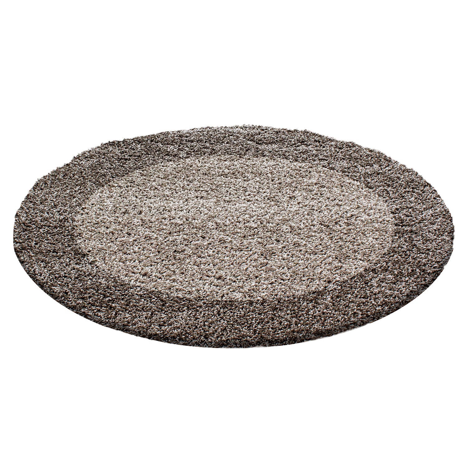Tapis shaggy, poils profonds, tapis de salon à poils longs, motif bordure