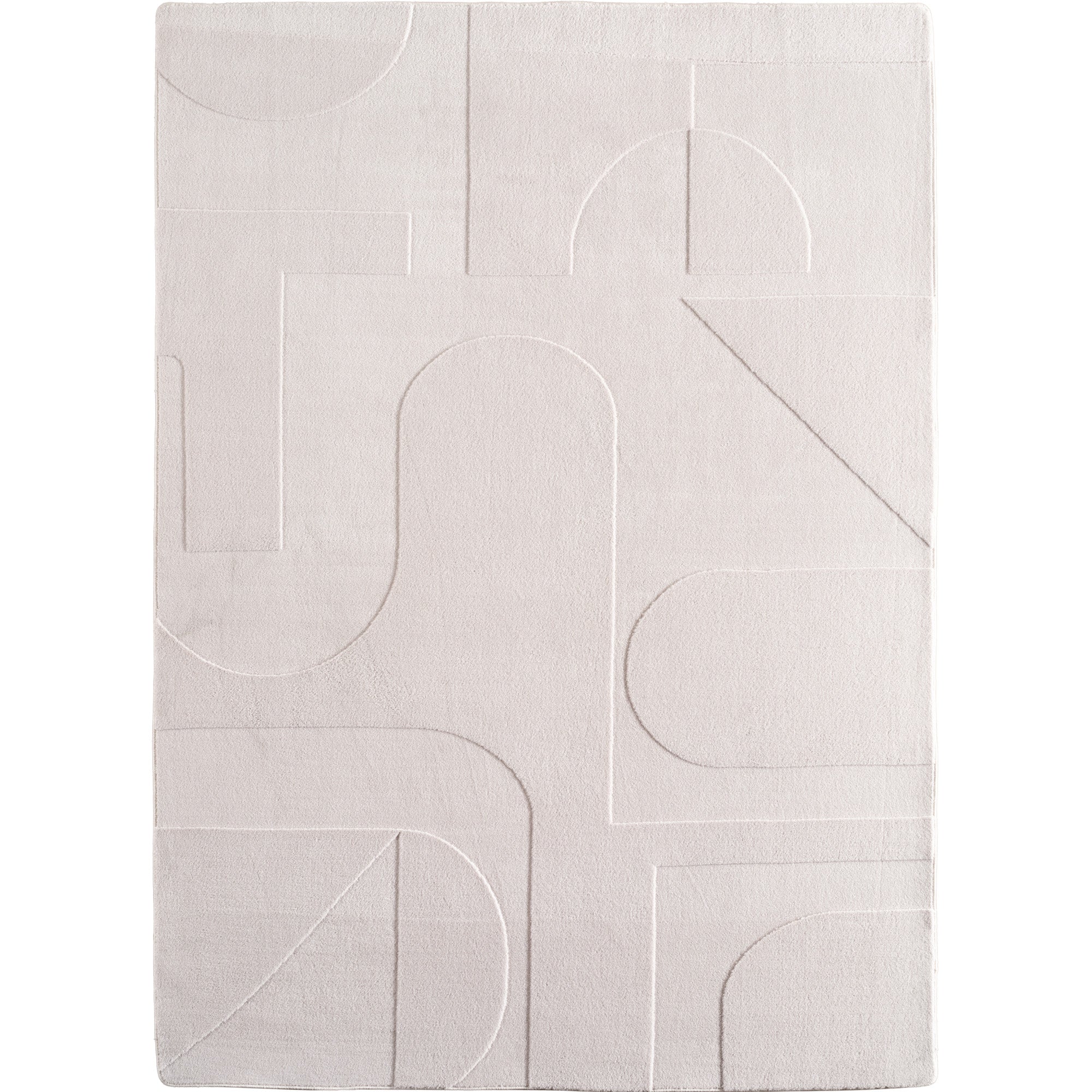 Tapis scandinave, style bohème, uni beige et crème, lavable