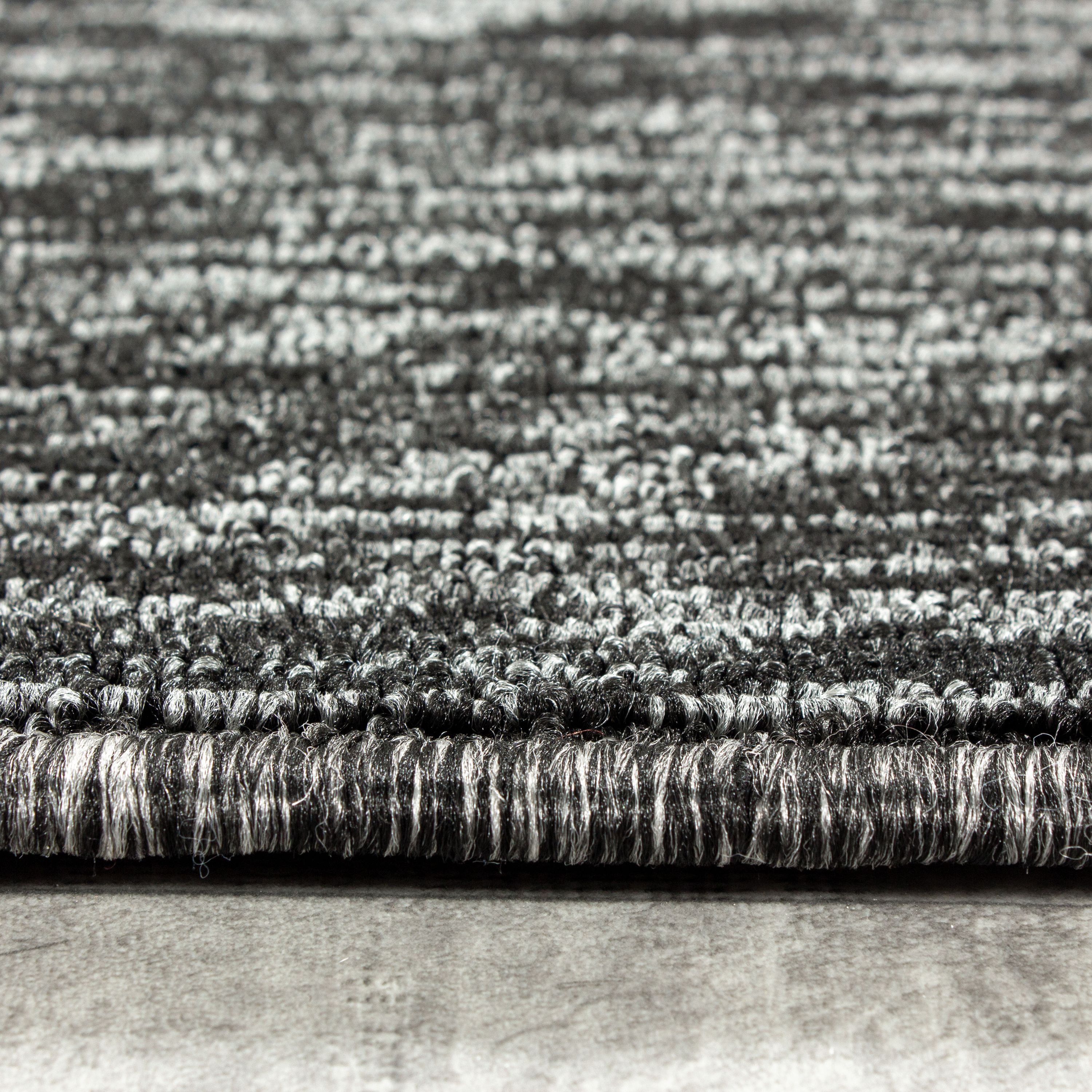 Tapis moderne à poils courts, à tissage plat, à boucles, chiné, pour salon