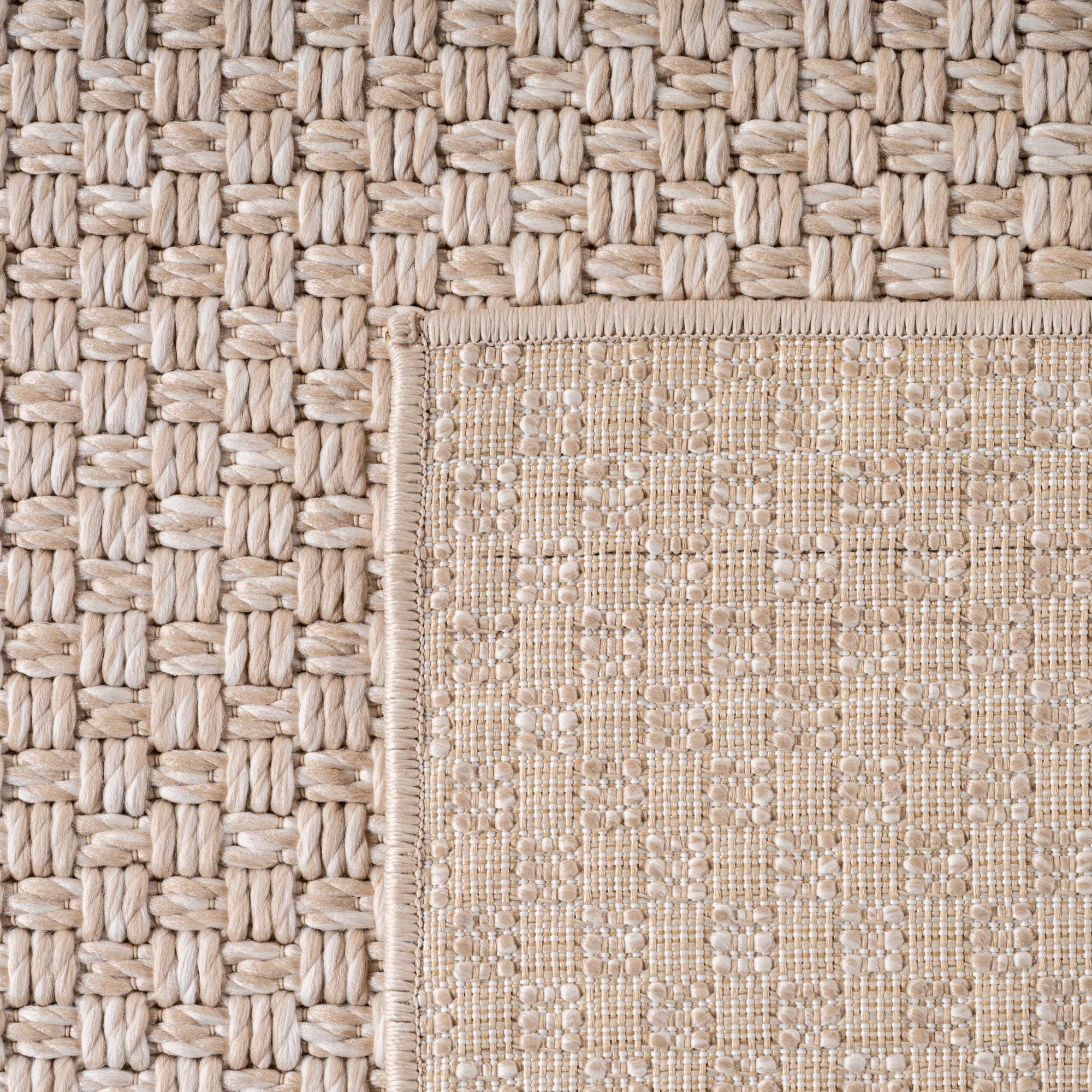 Tapis d'extérieur Carpettex, résistant aux intempéries, idéal pour la cuisine, le balcon et le salon, style bohème, beige-1