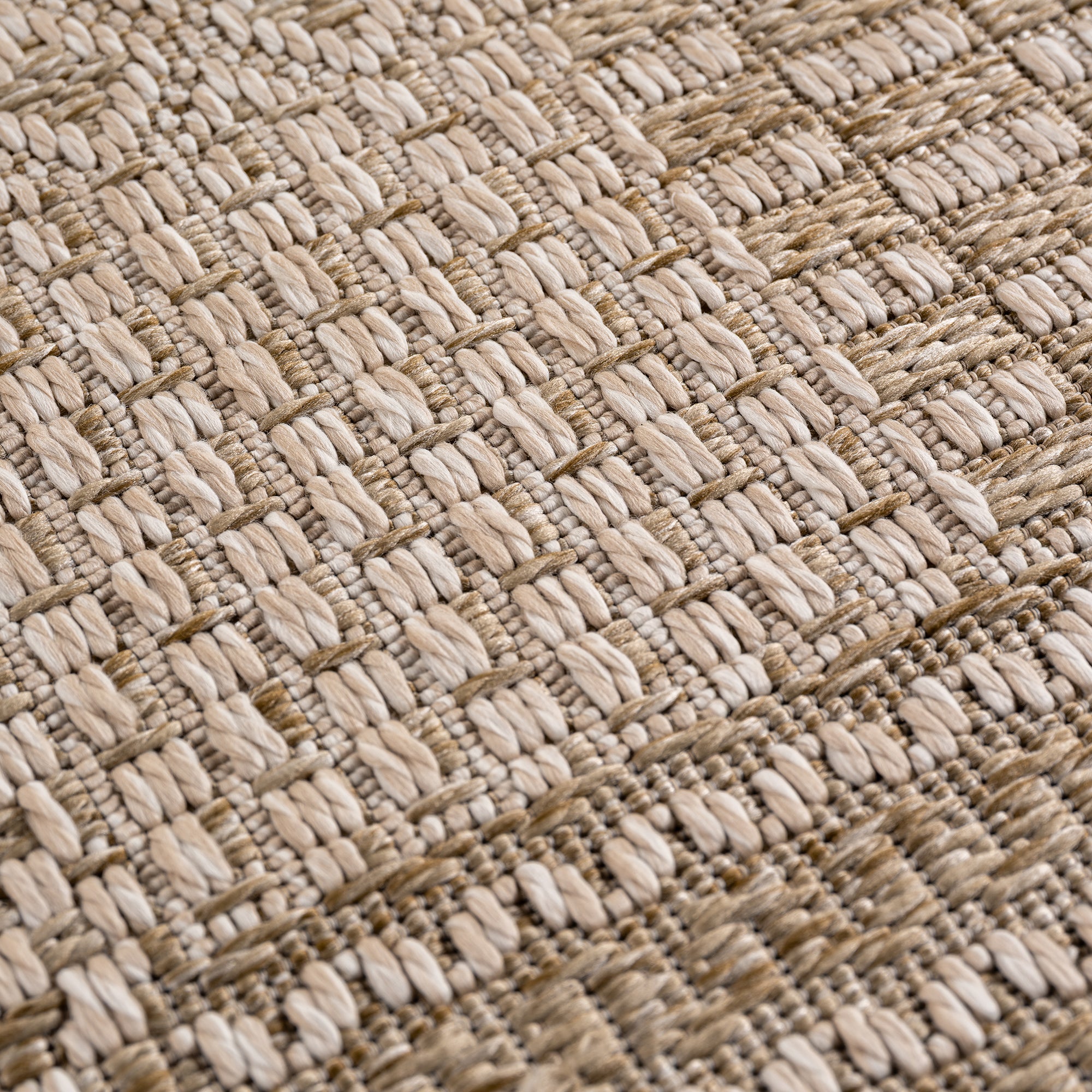 Tapis d'extérieur Carpettex, résistant aux intempéries, idéal pour la cuisine, le balcon et le salon, style bohème, beige - 2