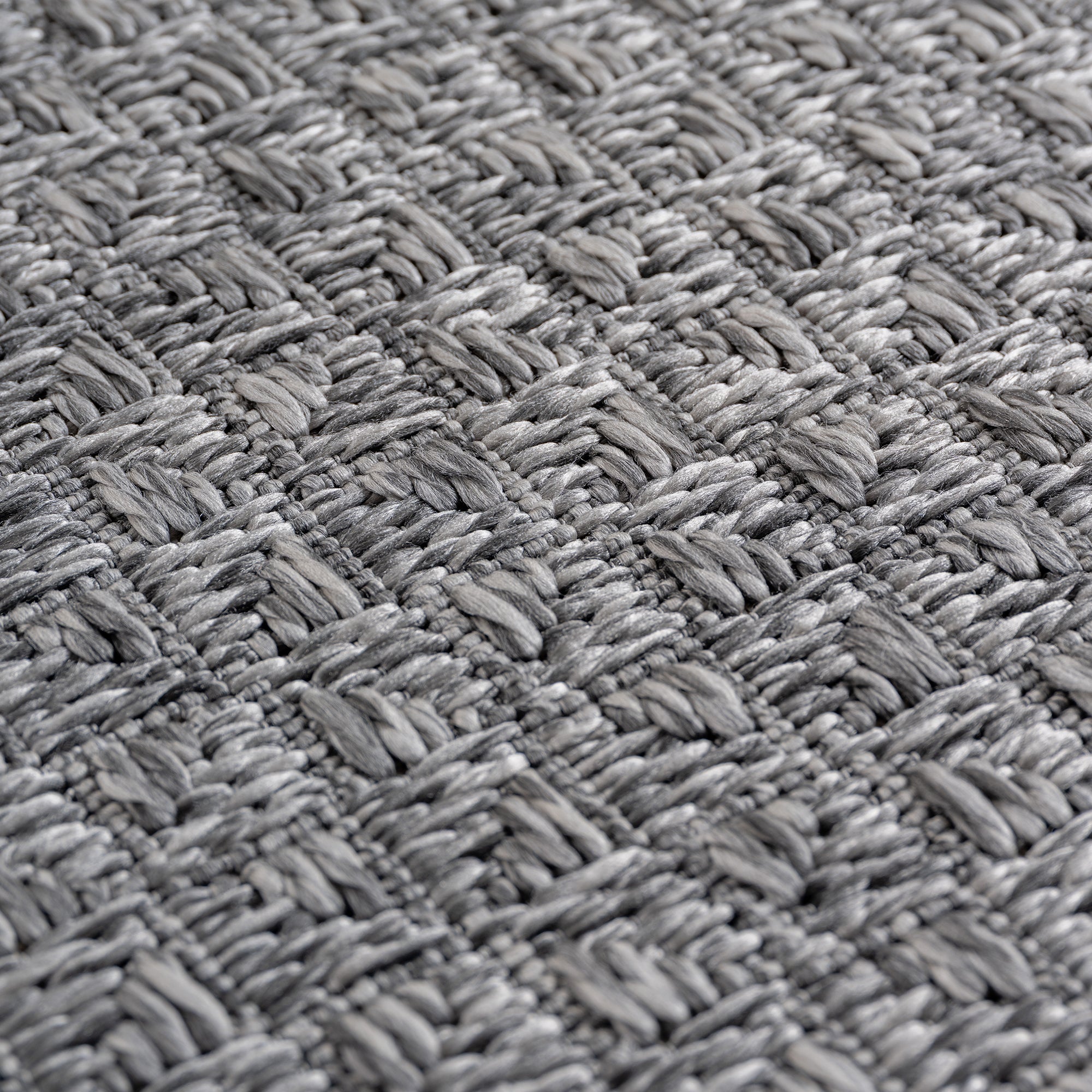 Carpettex Outdoor Rug, Weatherproof, Suitable for Kitchen, Balcony &amp; Living Room, Boho Style, Grey-3