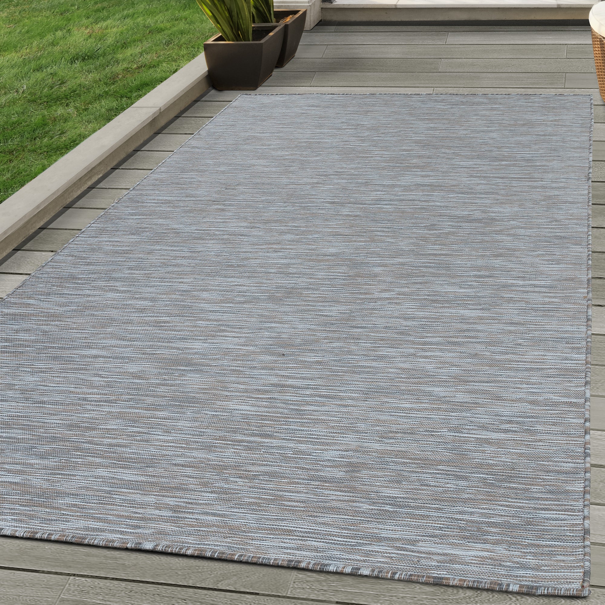 Indoor &amp; Outdoor Rug Plain Modern Style Kitchen Balcony Patio Garden