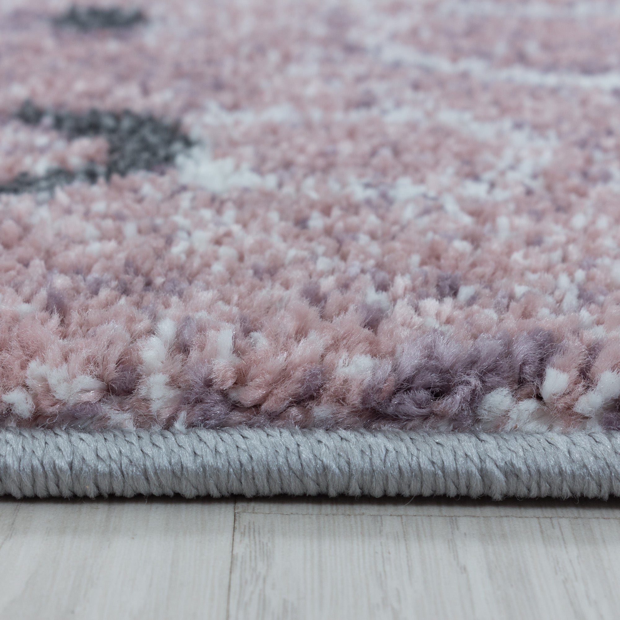 Children's Rug Planets Space Design Modern Easy Care Rug Children's Room