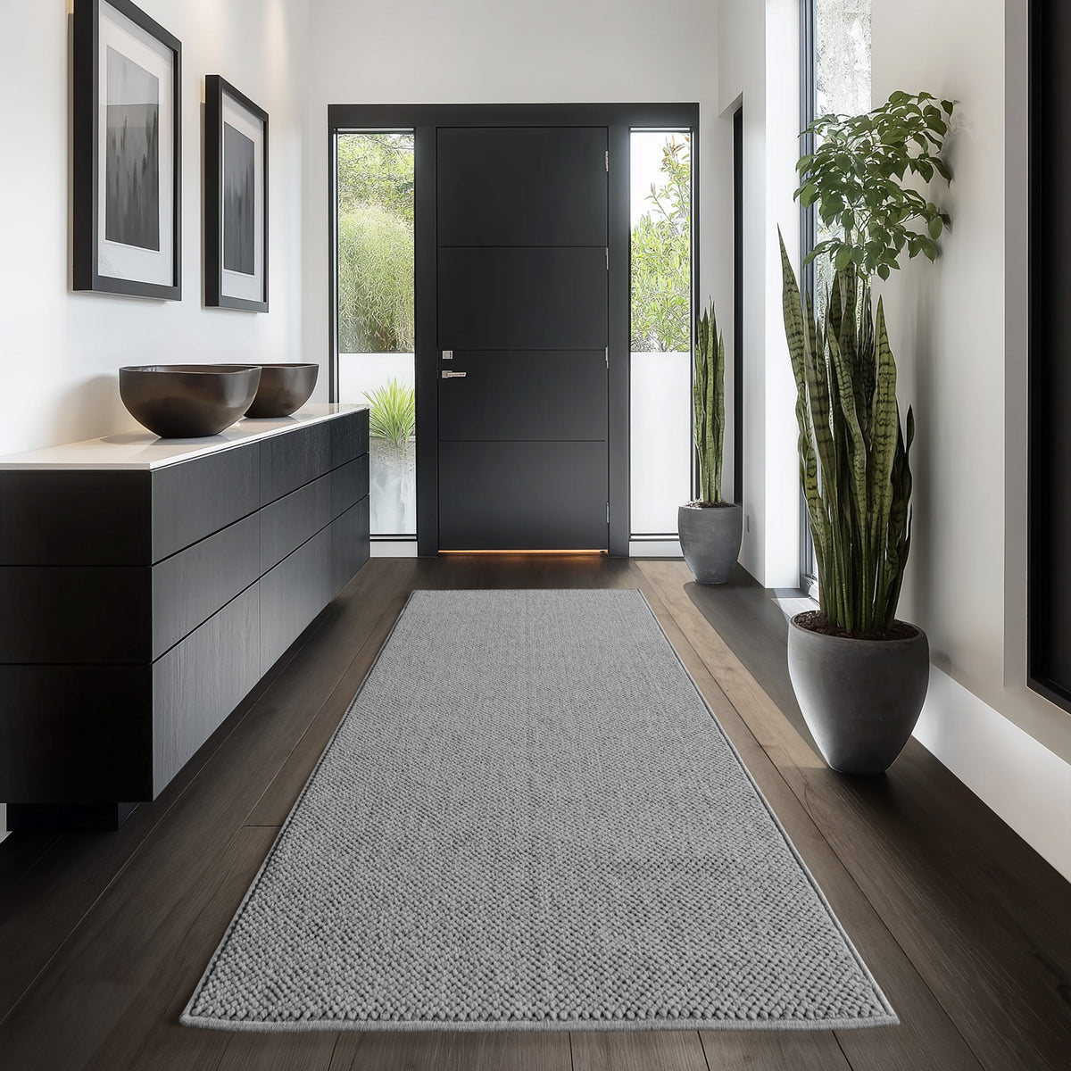 Carpettex Bouclé Teppich Schlingenflor Skandi Einfarbig Weich