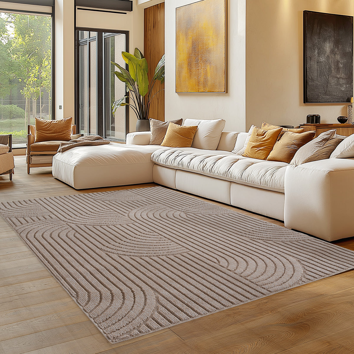 Carpettex Bouclé Teppich Schlingenflor Skandi Boho Weich