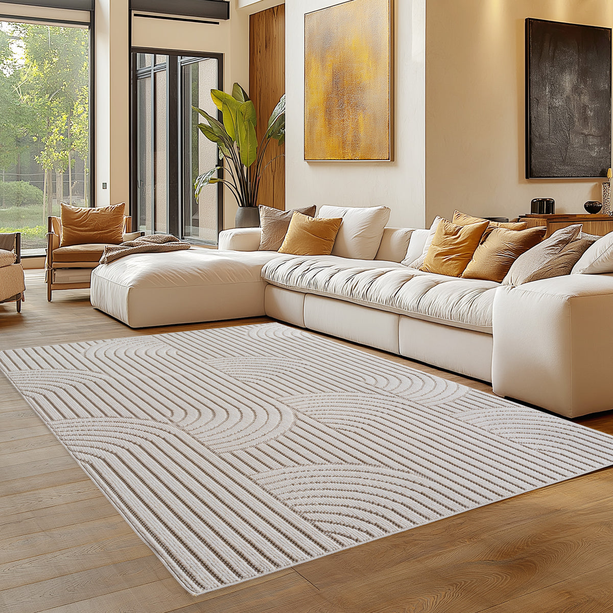 Carpettex Bouclé Teppich Schlingenflor Skandi Boho Weich