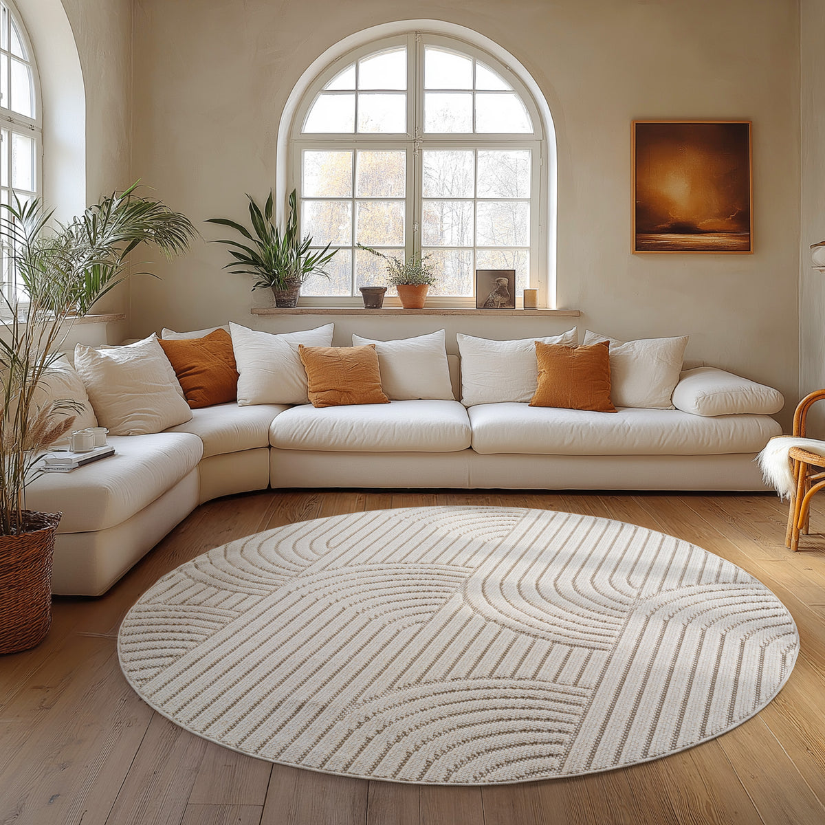 Carpettex Bouclé Teppich Schlingenflor Skandi Boho Weich