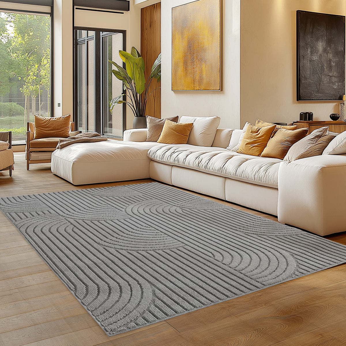 Carpettex Bouclé Teppich Schlingenflor Skandi Boho Weich