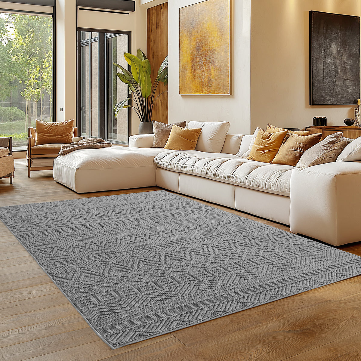Carpettex Bouclé Teppich Schlingenflor Skandi Vintage Weich