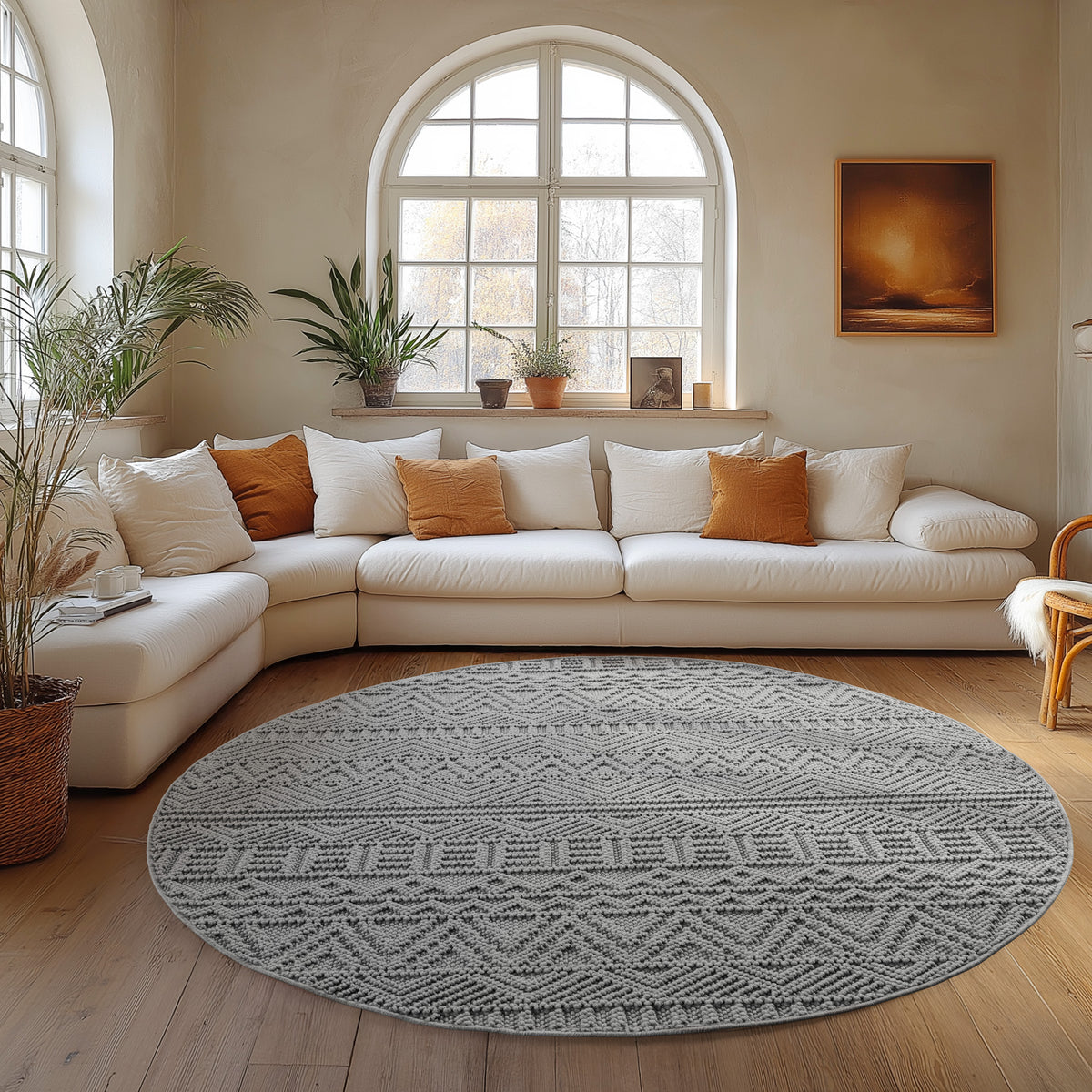 Carpettex Bouclé Teppich Schlingenflor Skandi Vintage Weich