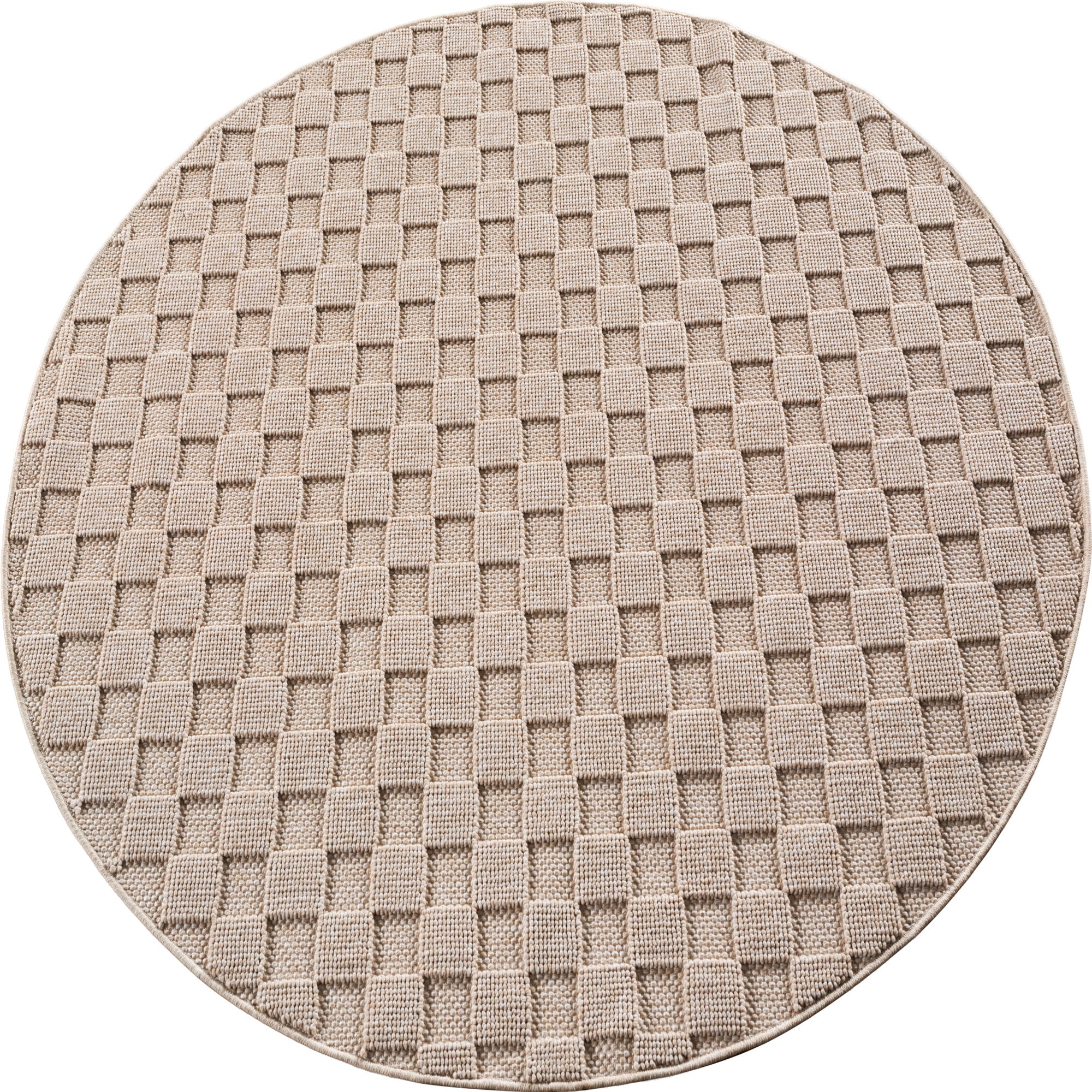Carpettex rug, solid color, bouclé checkered style, easy care, living room, dining room