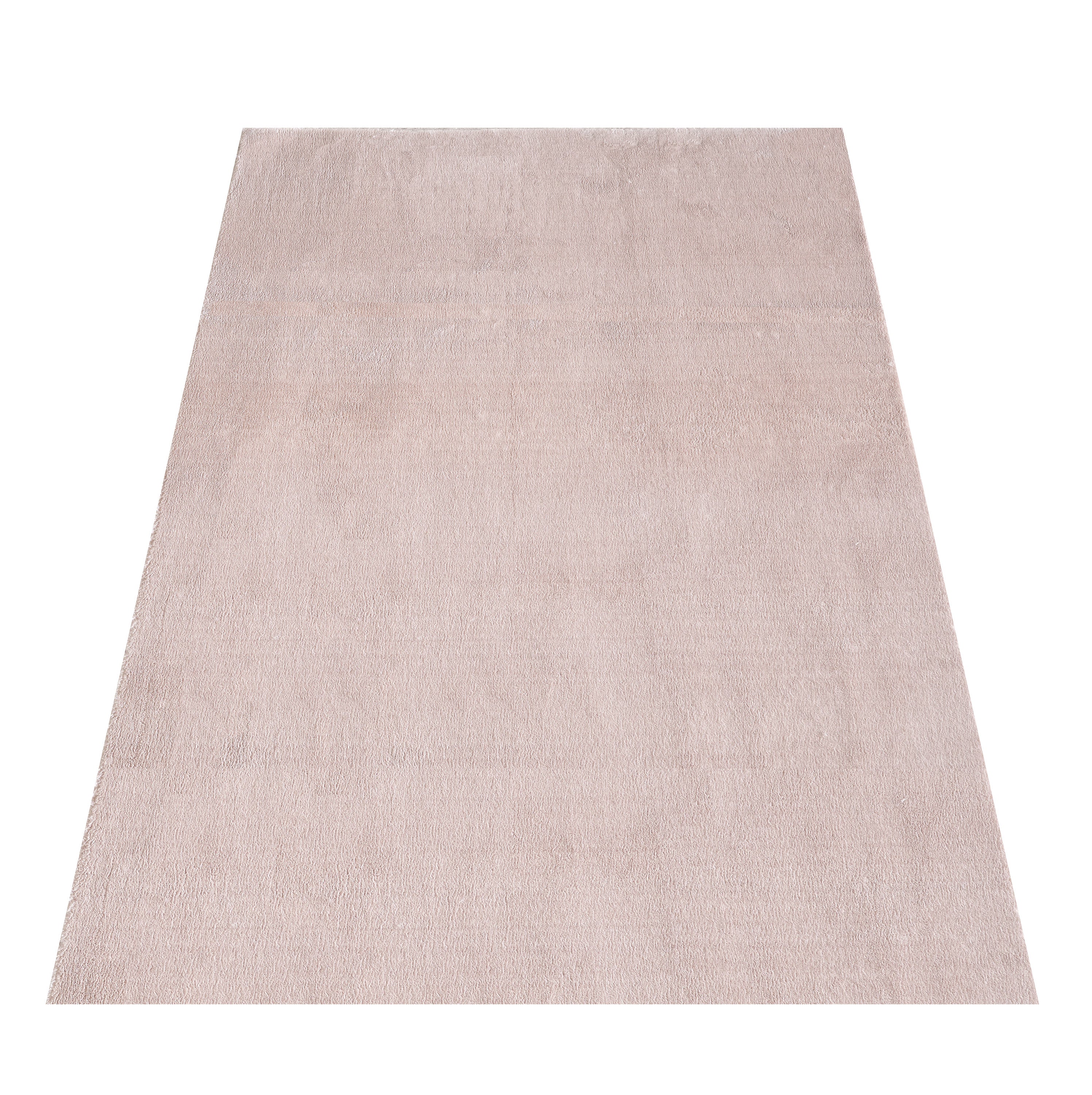 Waschbarer Teppich Wohnzimmer Einfarbig Kunstfell Hochflor Super Weich Felloptik