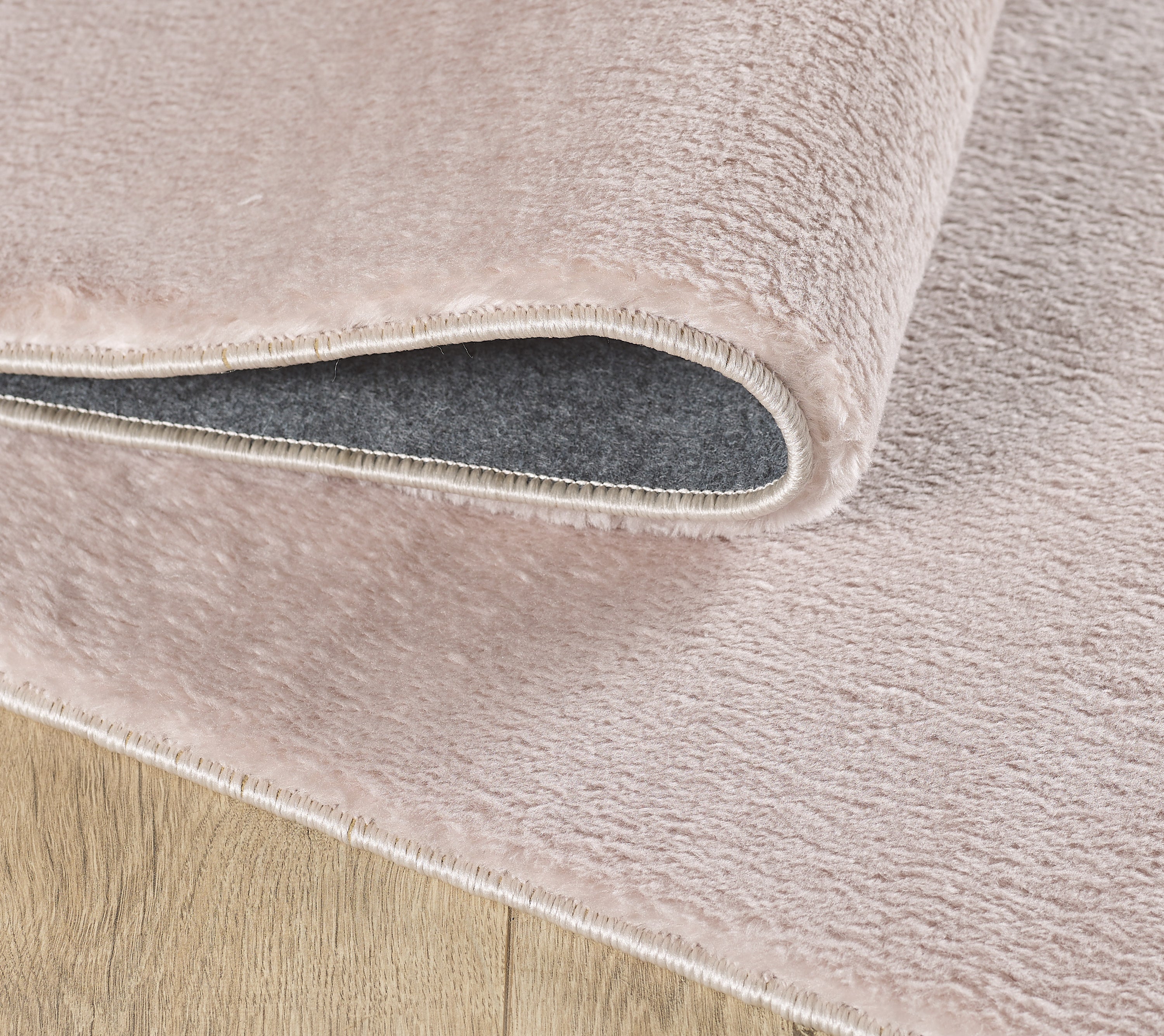 Waschbarer Teppich Wohnzimmer Einfarbig Kunstfell Hochflor Super Weich Felloptik