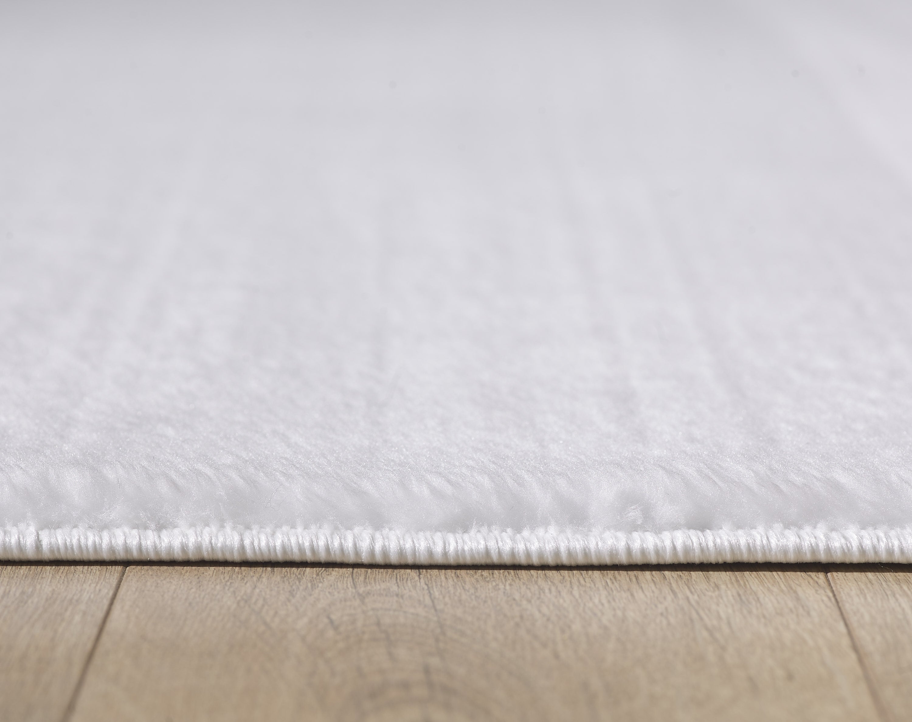 Waschbarer Hochflor Teppich Wohnzimmer Einfarbig Kunstfell Plüsch Super Weich
