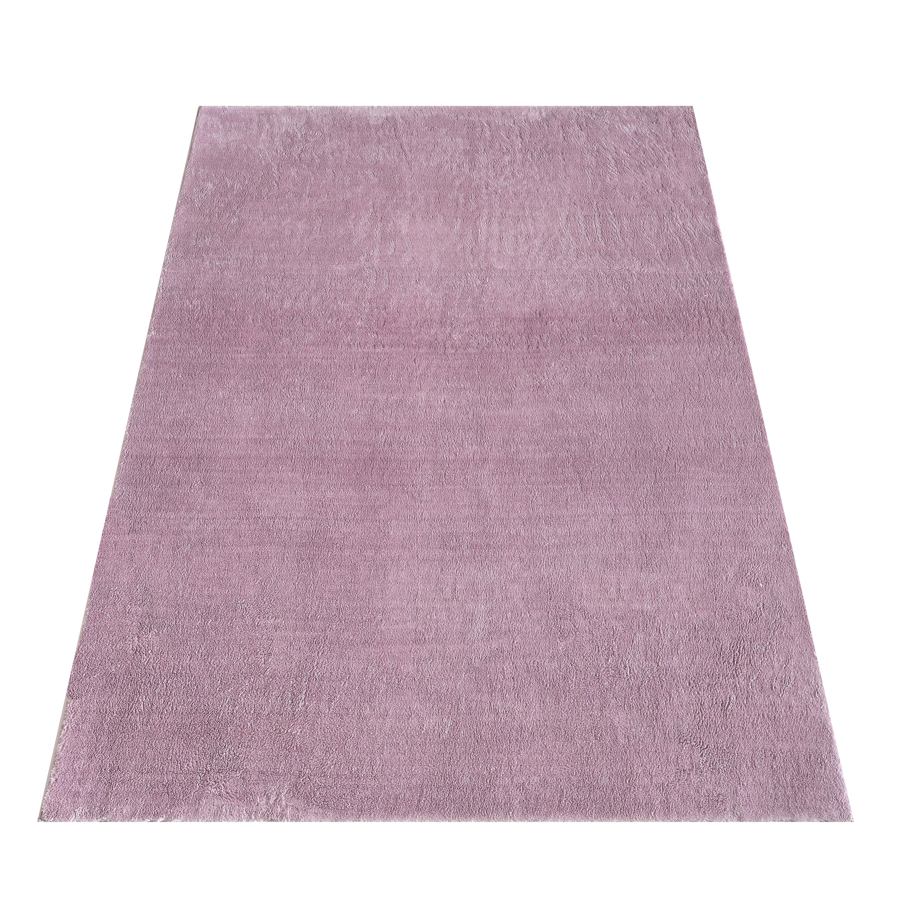 Waschbarer Hochflor Teppich Wohnzimmer Einfarbig Kunstfell Plüsch Super Weich