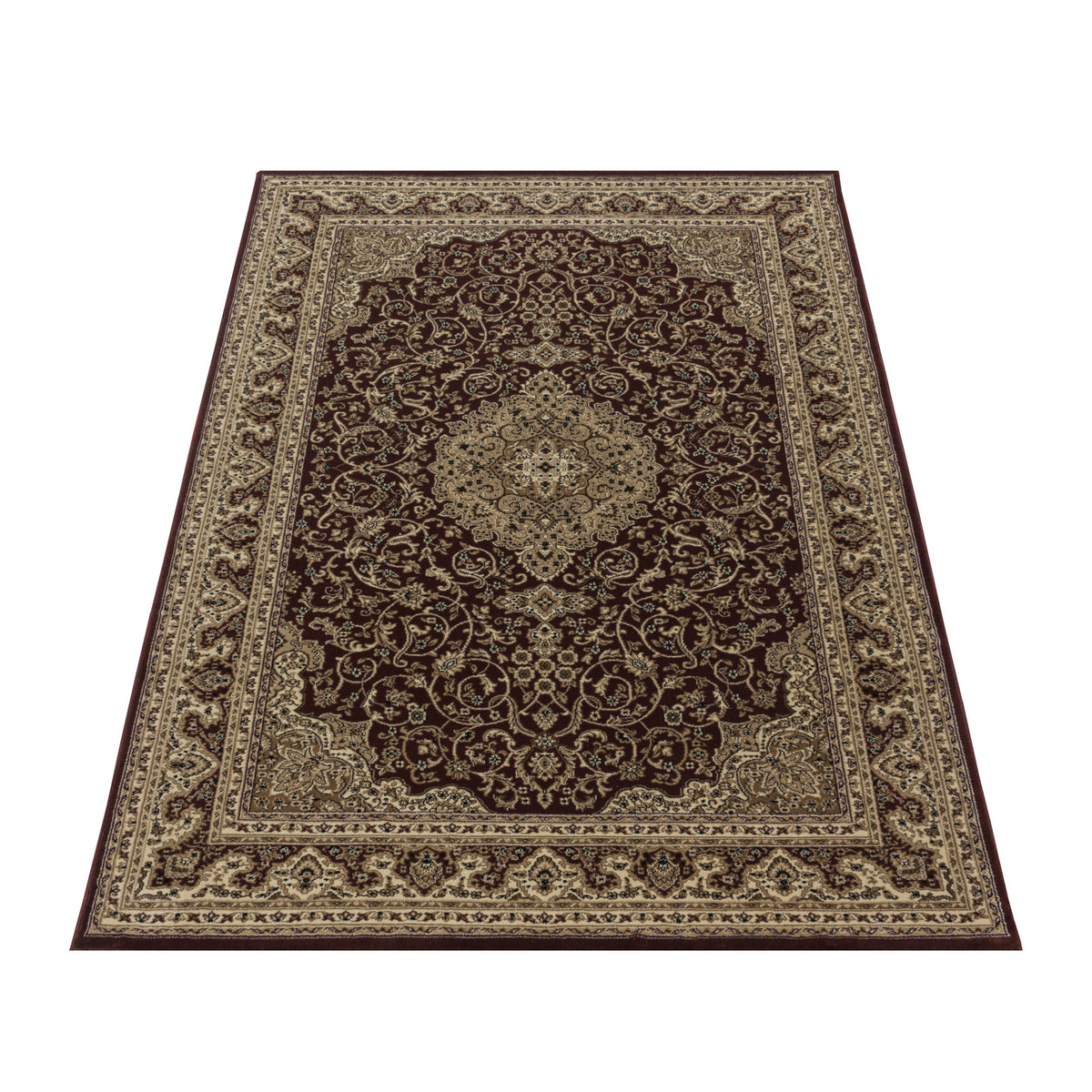 Carpettex Orientteppich Rot Kurzflor Vintage Pflegeleicht