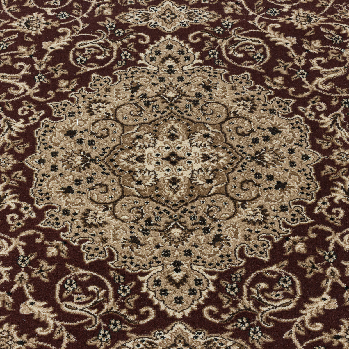 Carpettex Orientteppich Rot Kurzflor Vintage Pflegeleicht