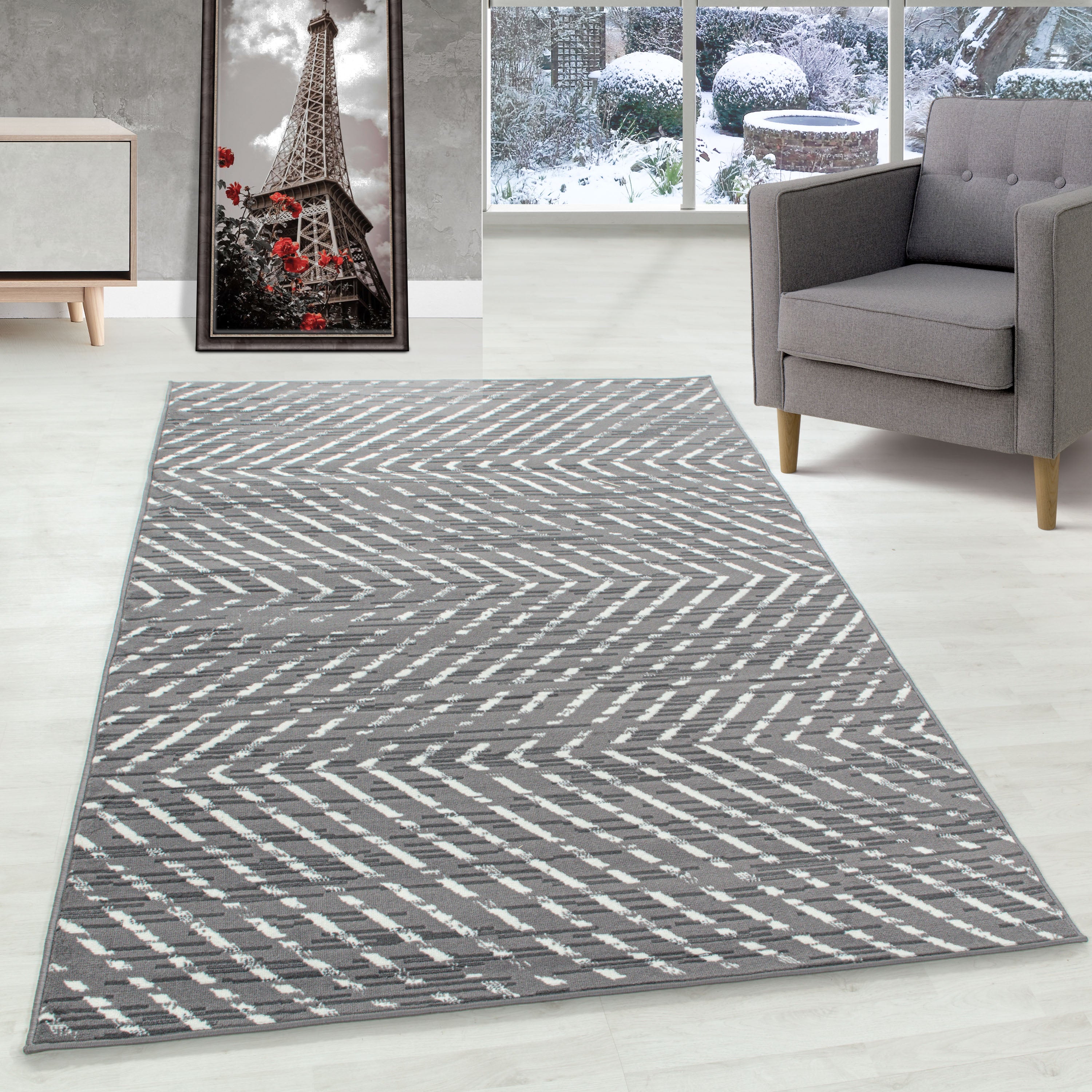 Tapis modernes à poils courts, Design géométrique, tapis à poils doux pour salon