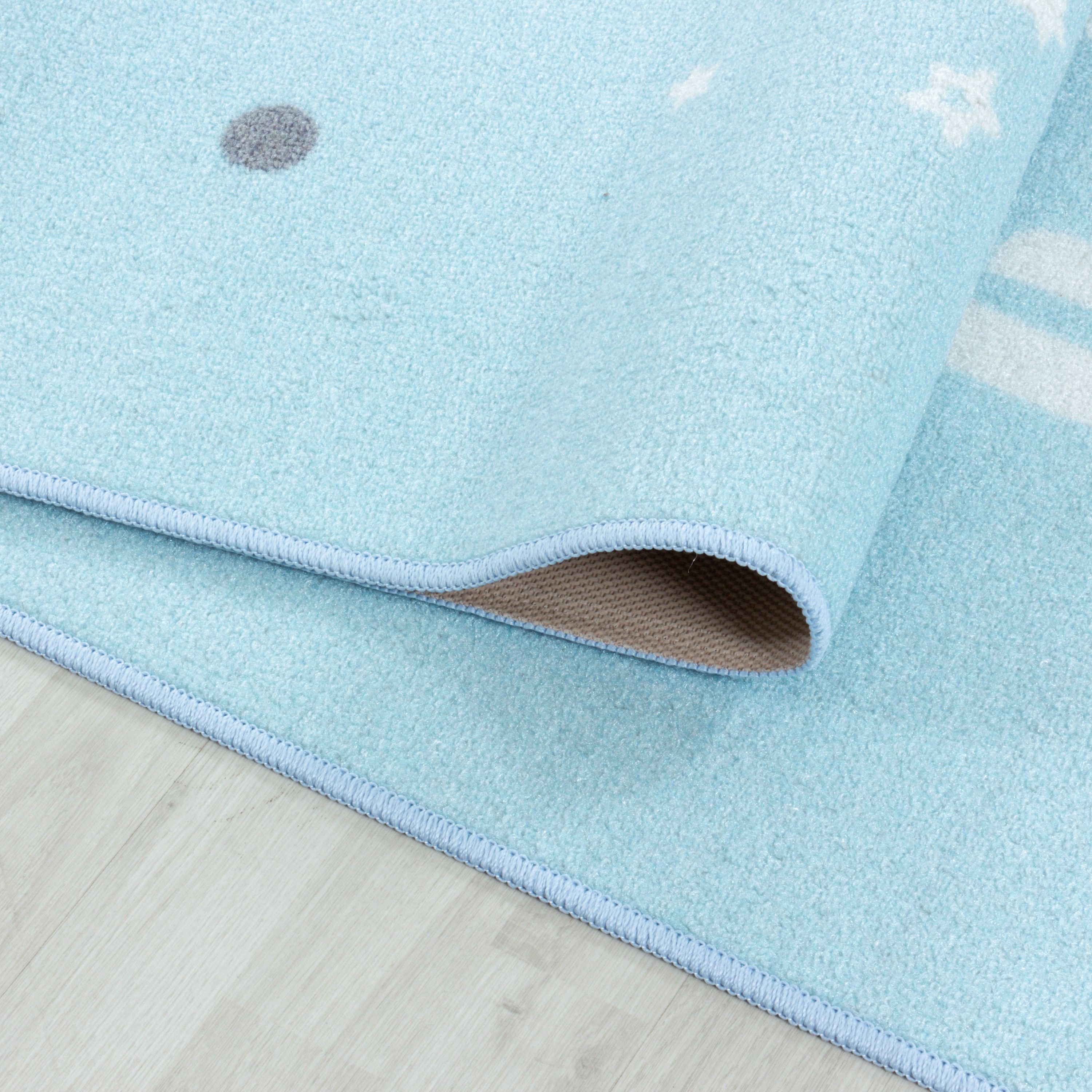 Tapis Enfant Tapis Design Étoile Chambre Enfant Antidérapant Lavable Facile d'entretien