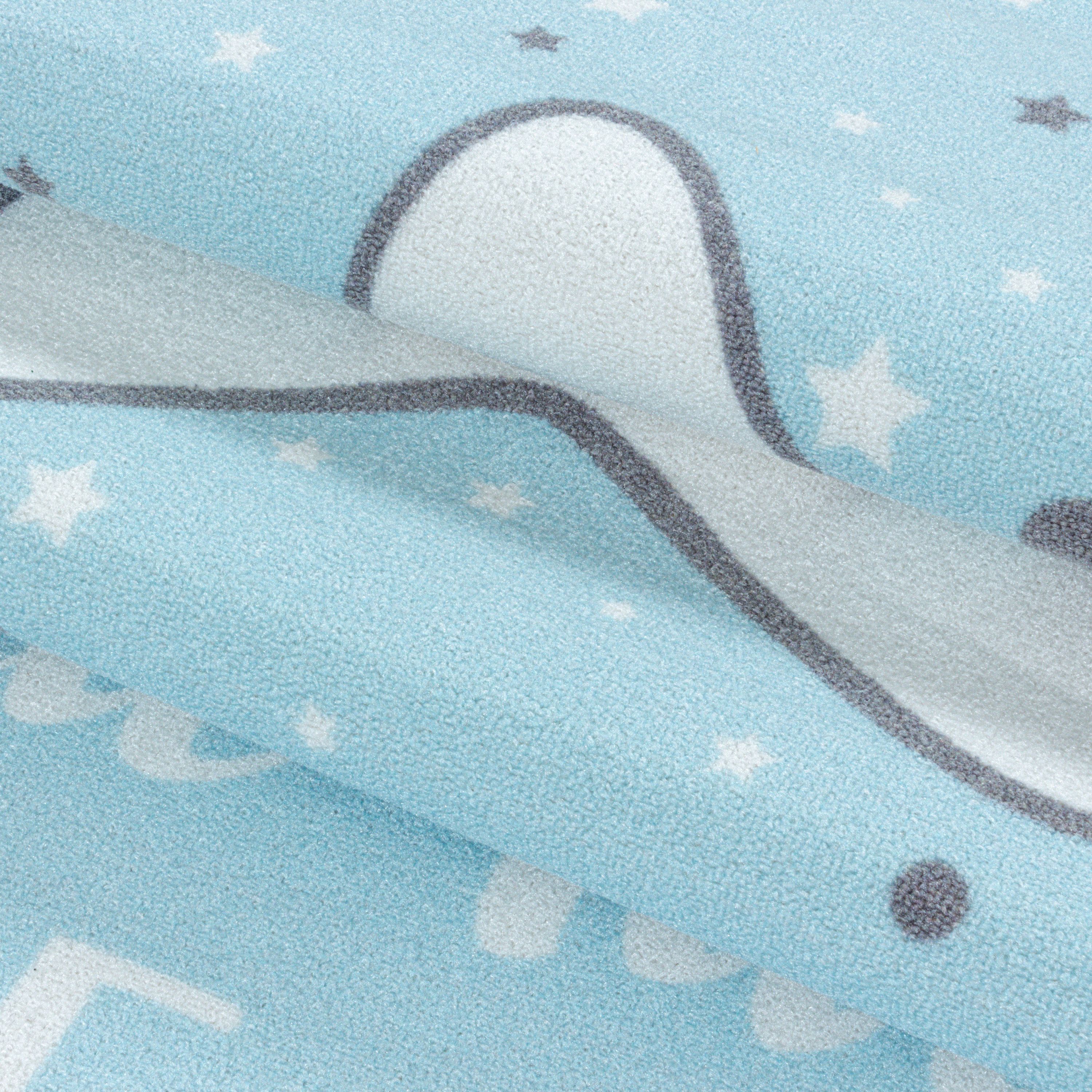 Tapis Enfant Tapis Design Étoile Chambre Enfant Antidérapant Lavable Facile d'entretien