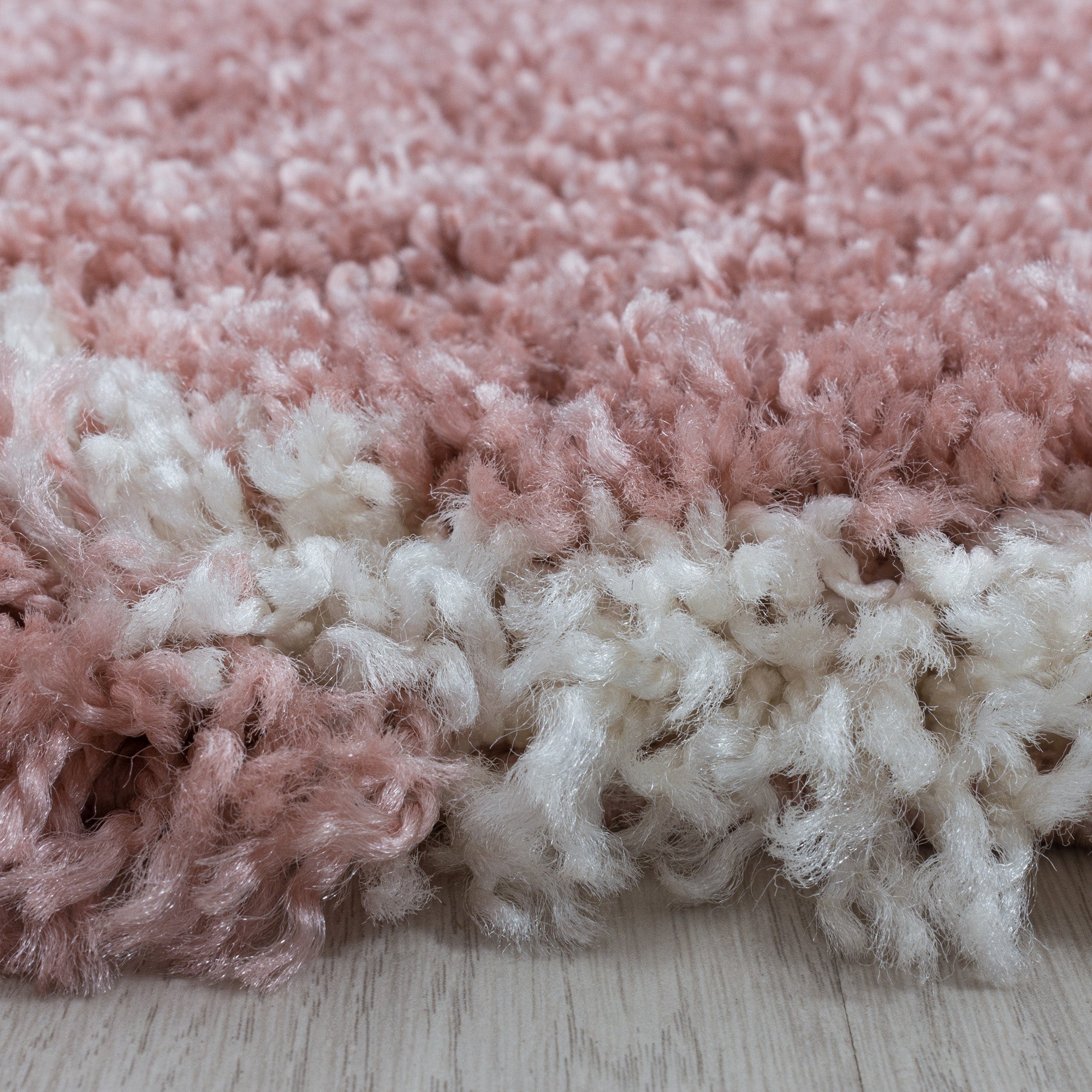 Runder Teppich Wohnzimmer Hochflor Shaggy Skandinavisch Design flauschig weich