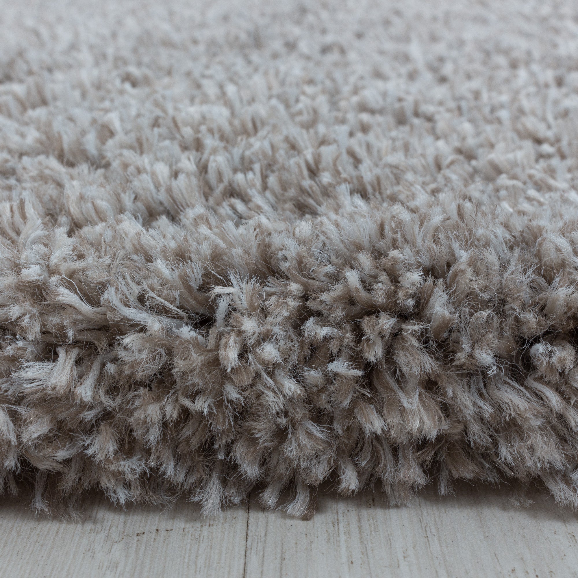 Tapis de salon Shaggy moderne à poils longs, uni, aspect fourrure douce