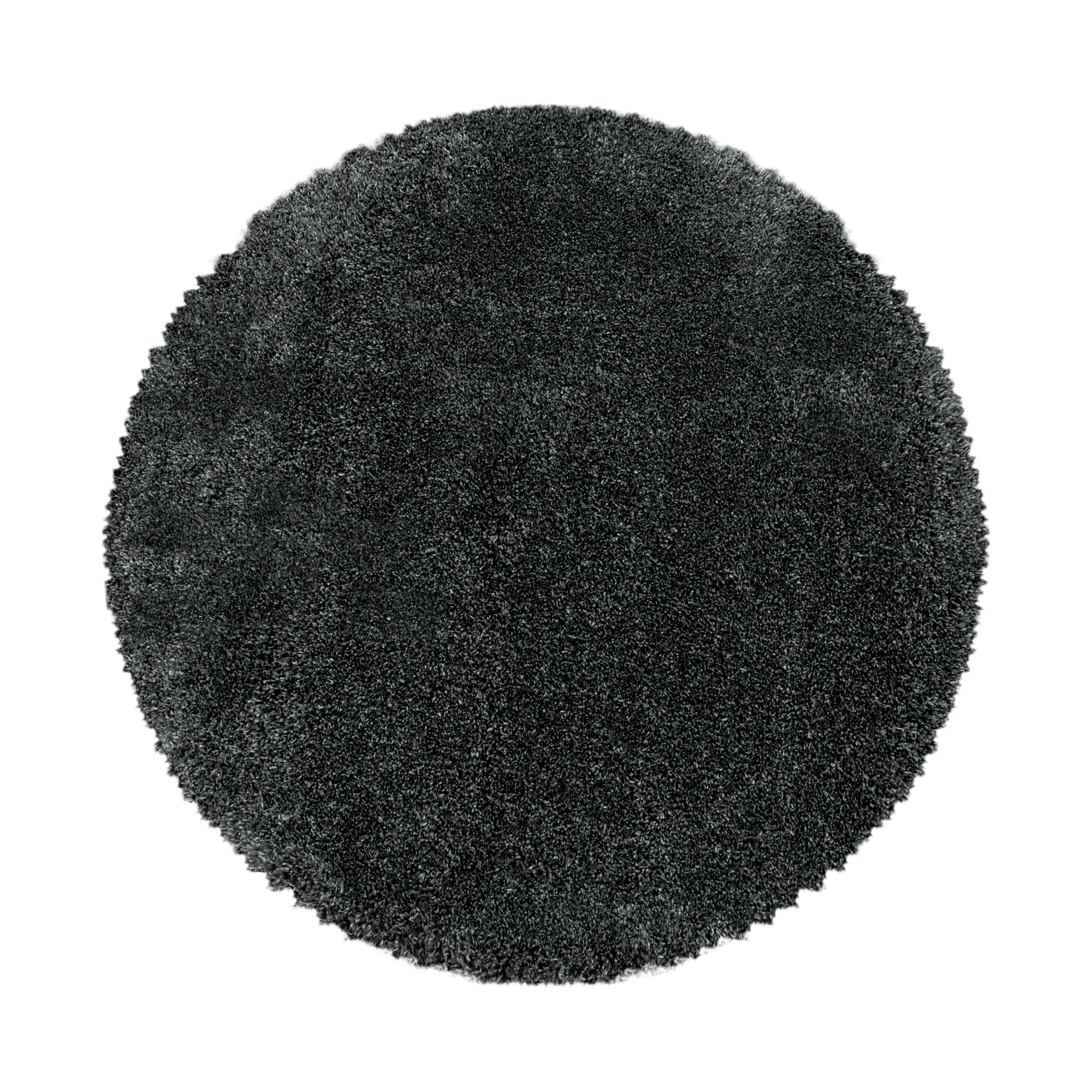 Tapis de salon Shaggy moderne à poils longs, uni, aspect fourrure douce