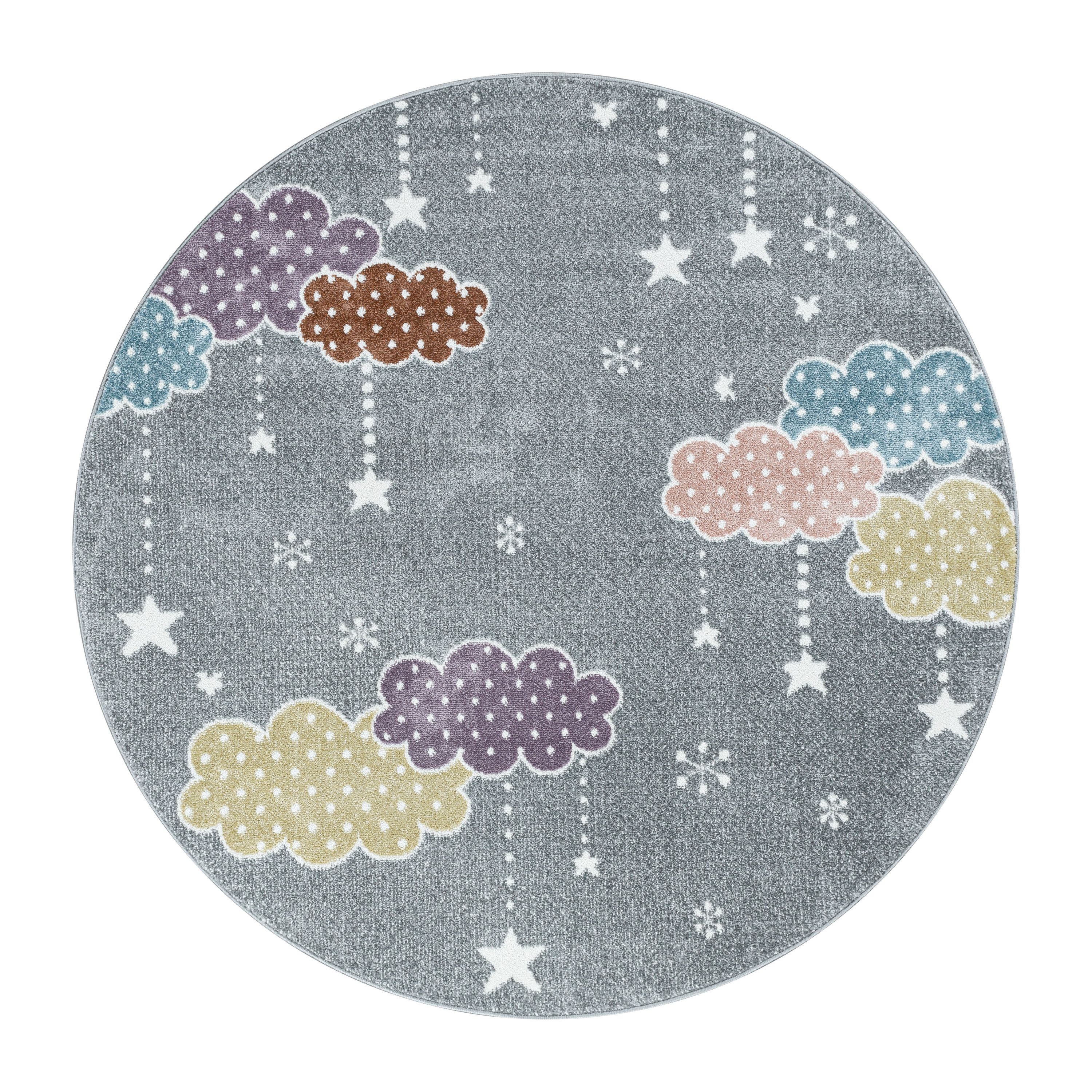 Tapis enfant design lune et étoile tapis facile d'entretien chambre d'enfant