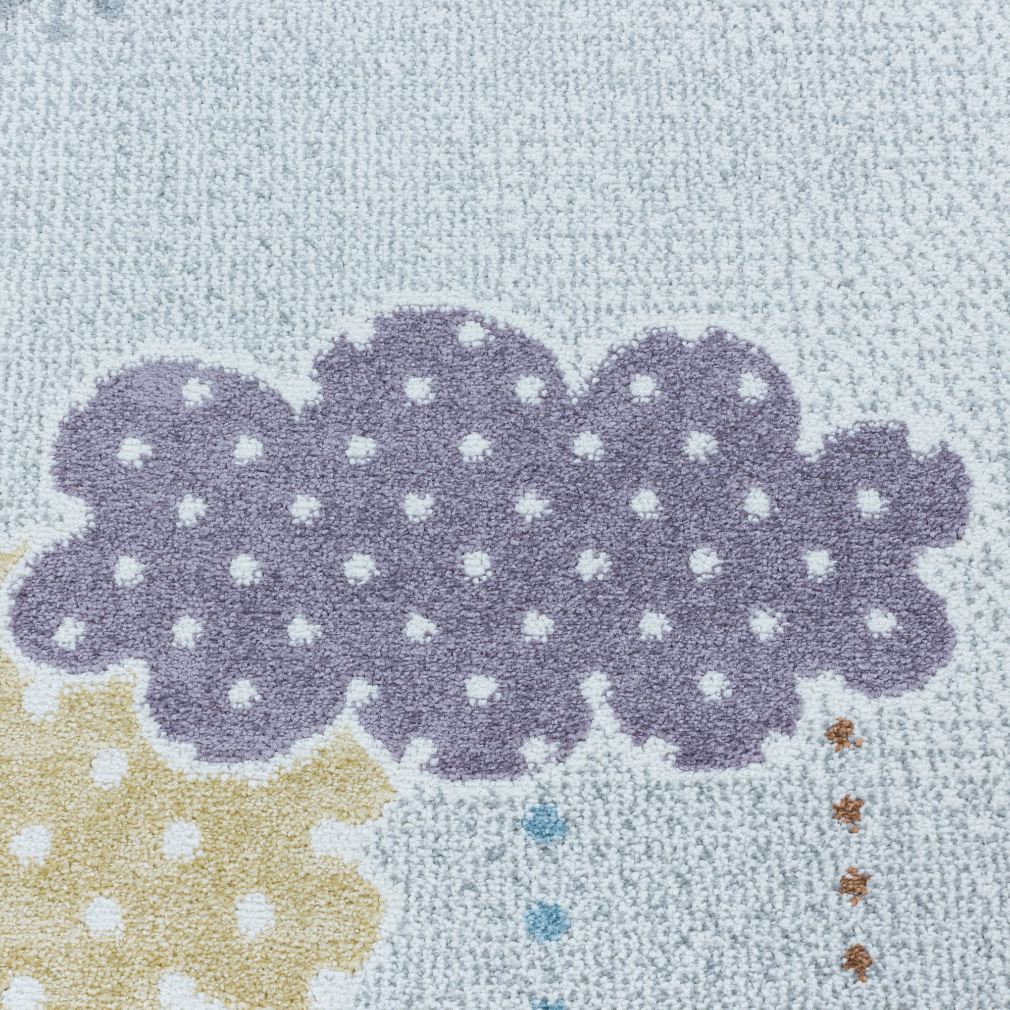 Tapis enfant design lune et étoile tapis facile d'entretien chambre d'enfant
