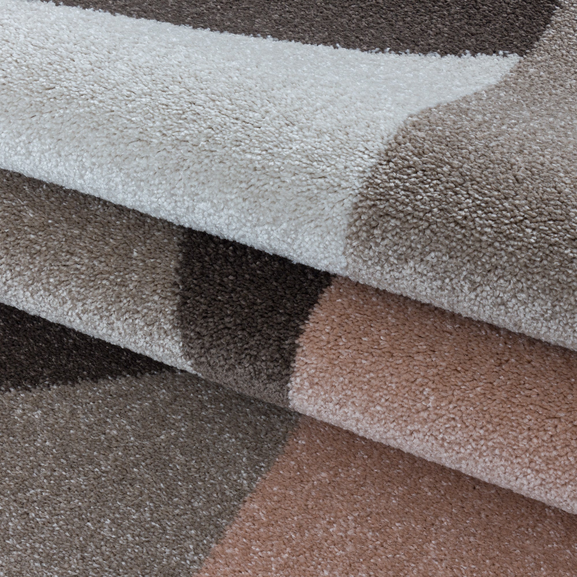 Designer Short Pile Rug Ombre Design Easy Care Modern Rug Living Room