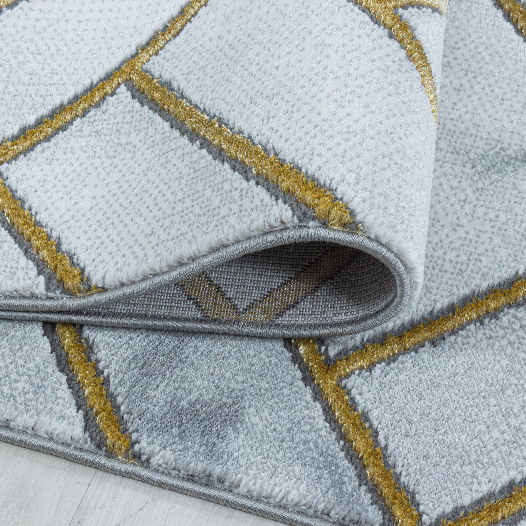 Carpet living room Scandinavian design carpet marble look with shiny fibers