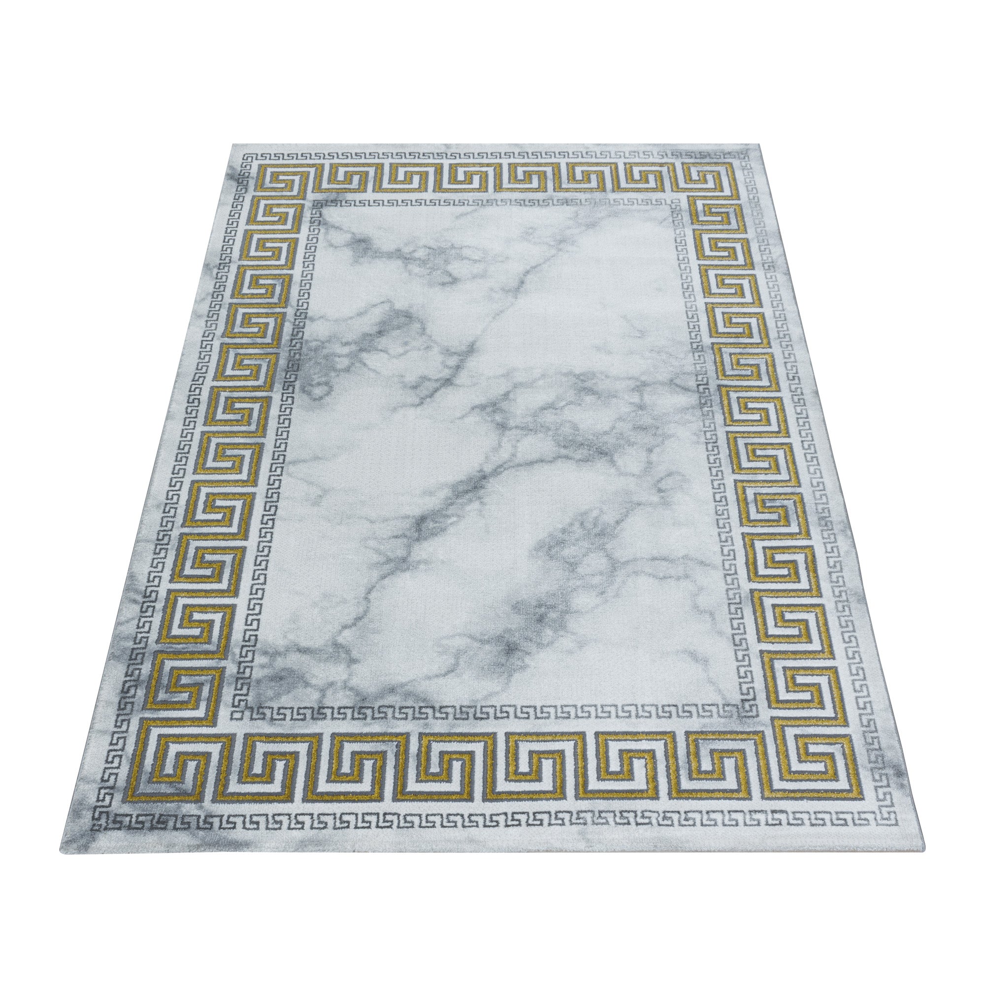 Carpet living room Scandinavian design carpet marble look with shiny fibers