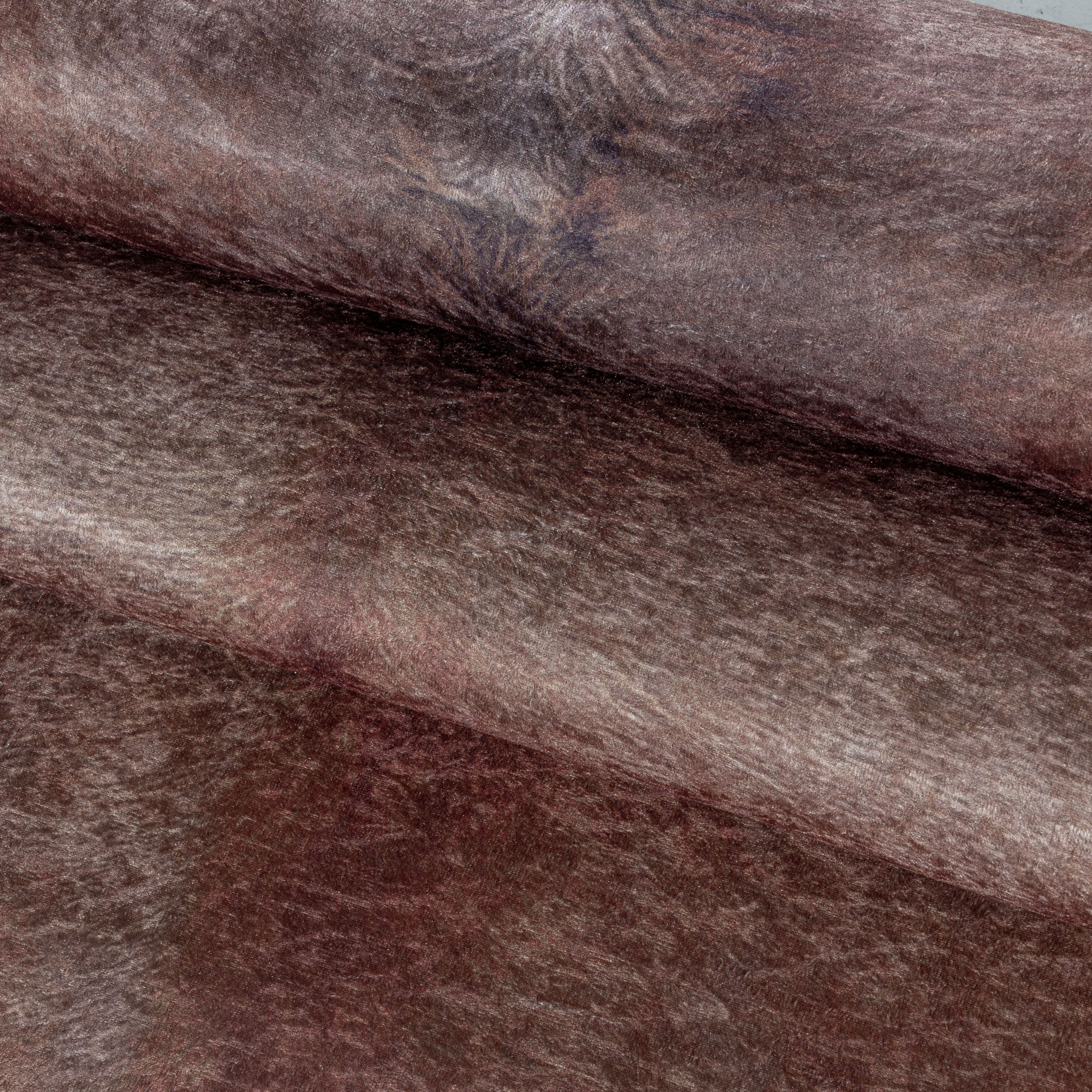 Fur rug, faux fur, imitation cowhide, digital print, washable, non-slip