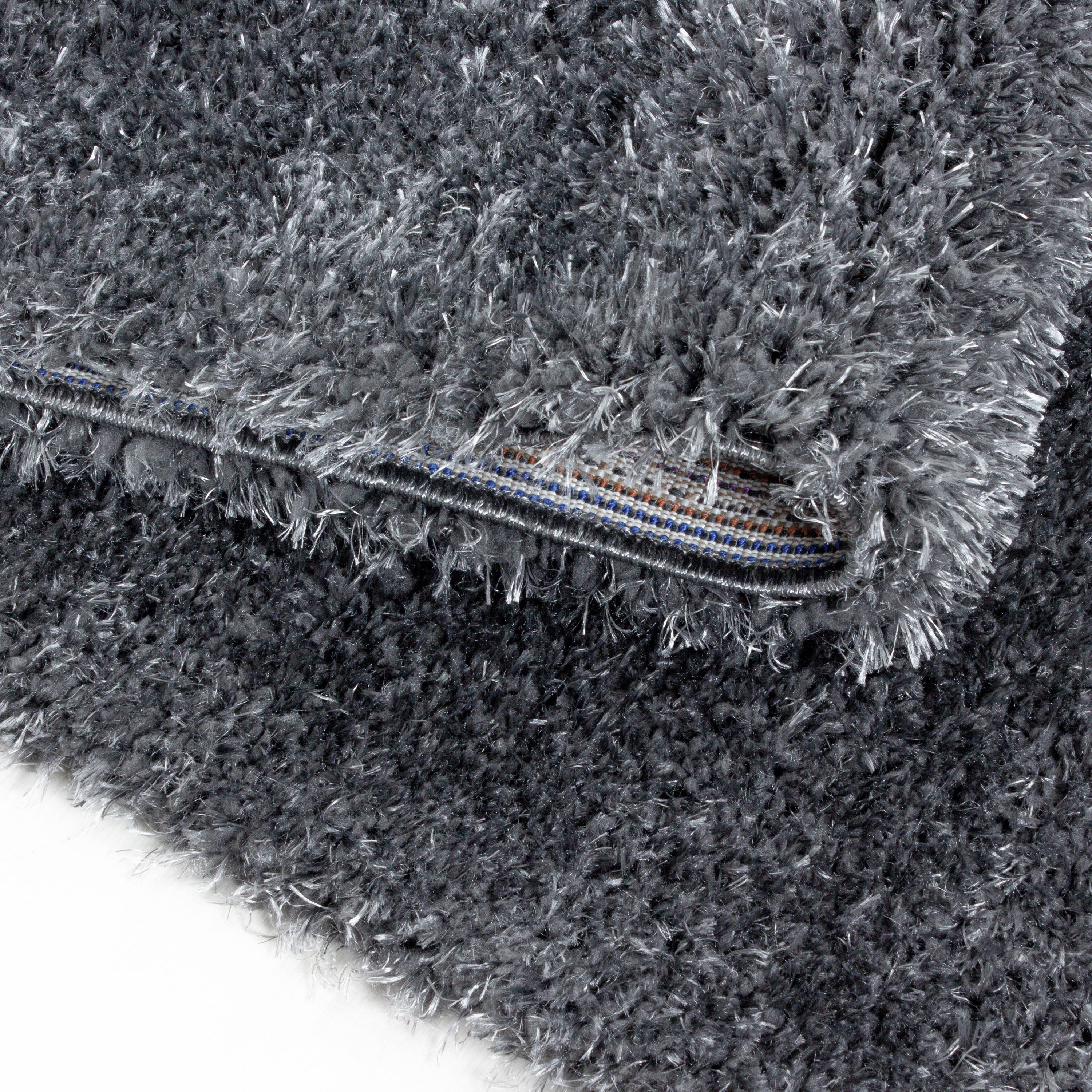 Deep pile rug for living room, plain, long pile, shaggy, fluffy, super soft