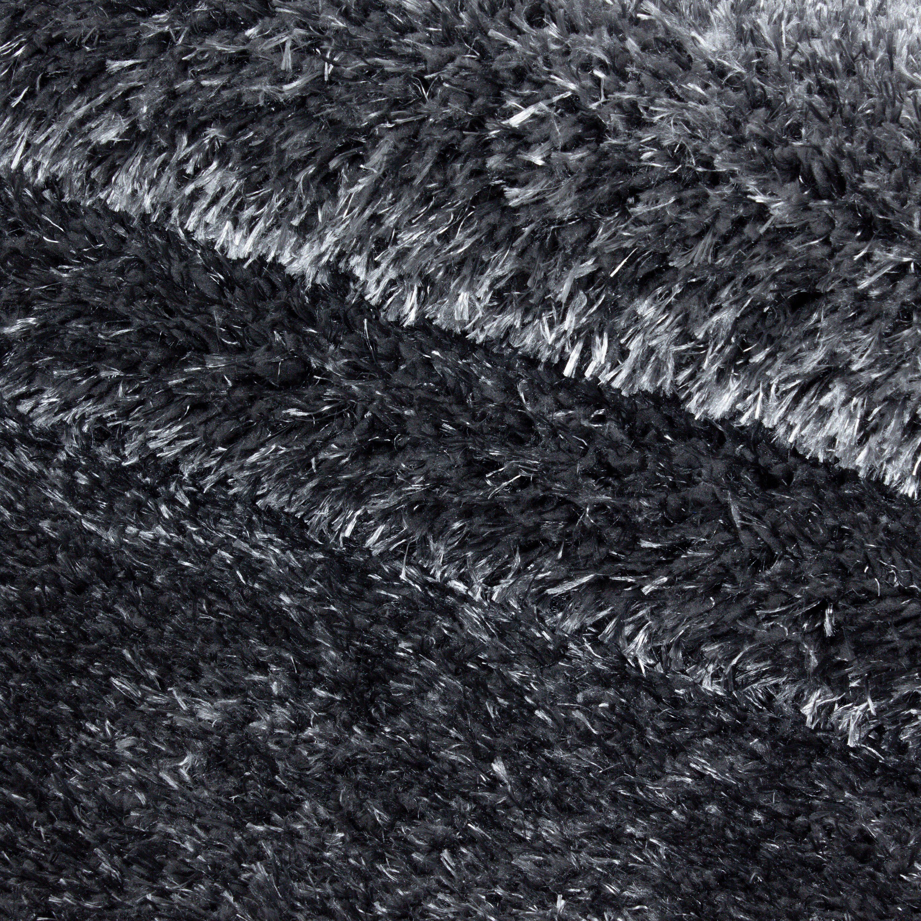 Deep pile rug for living room, plain, long pile, shaggy, fluffy, super soft