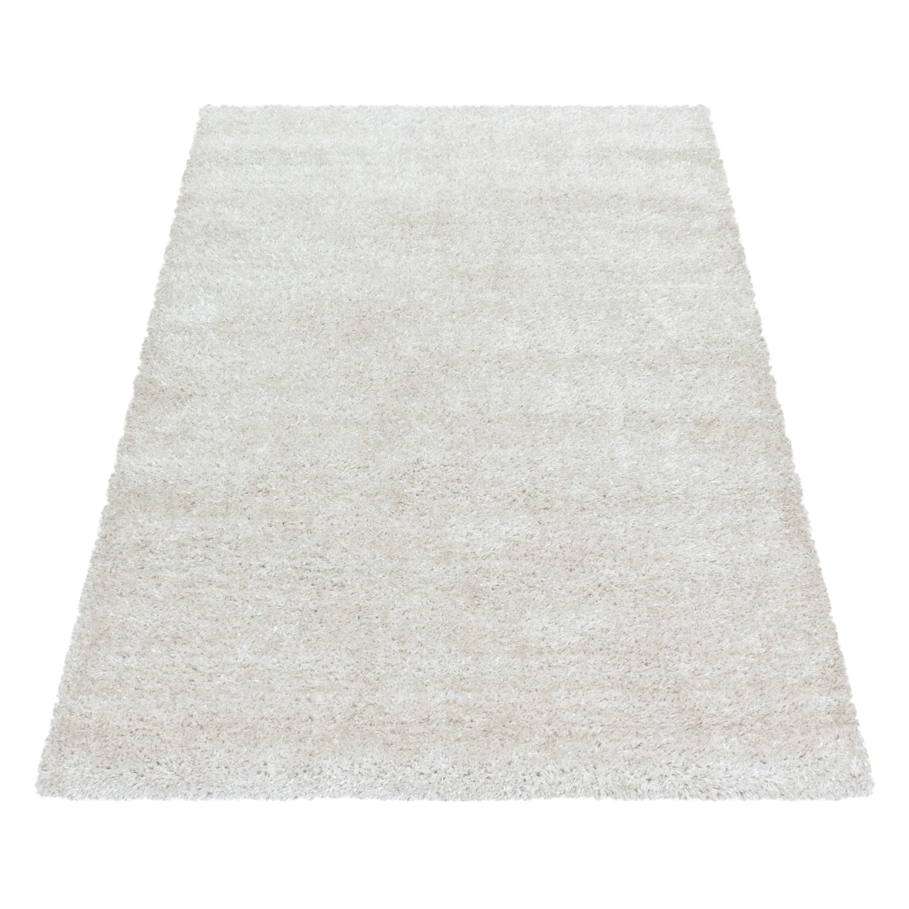 Tapis à poils longs pour le salon, uni, à poils longs, à poils longs, moelleux, super doux