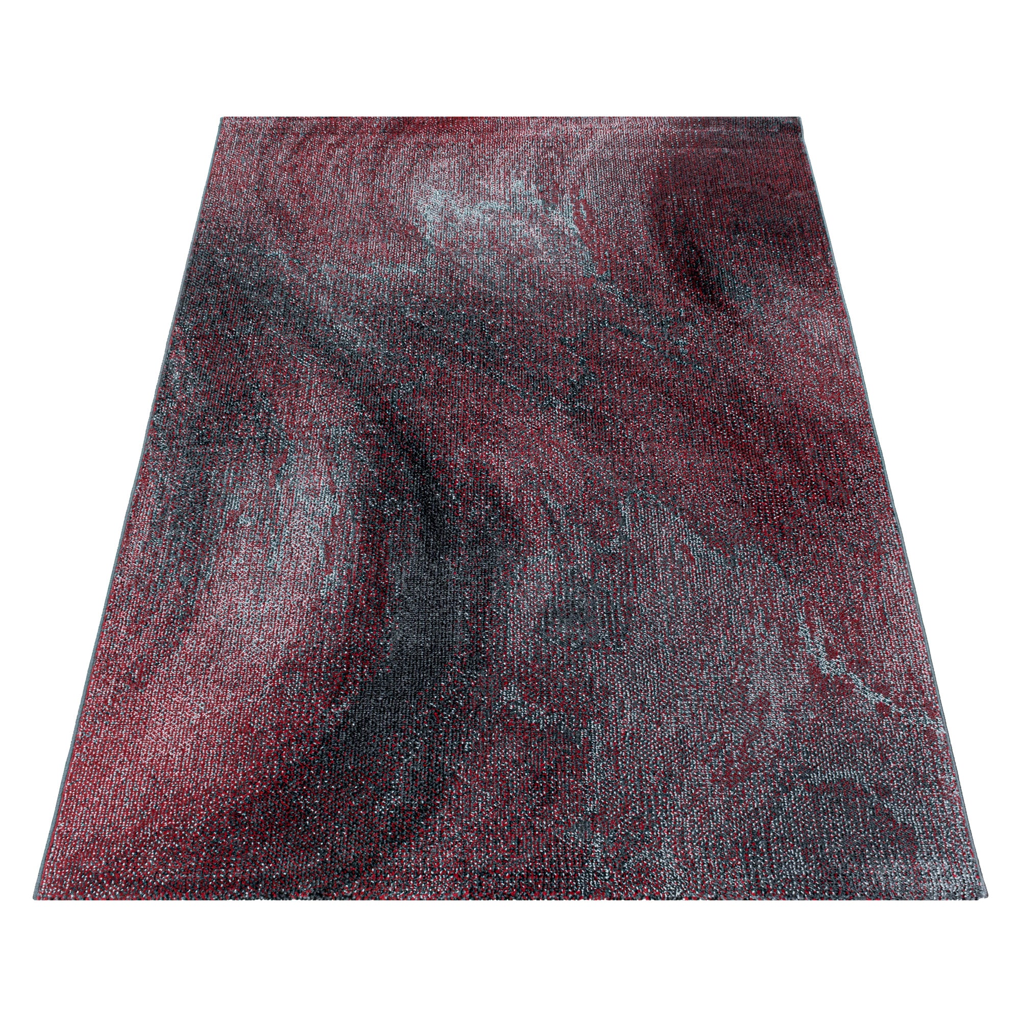 Tapis de salon de créateur moderne, doux, à poils courts, motif ondulé abstrait, robuste